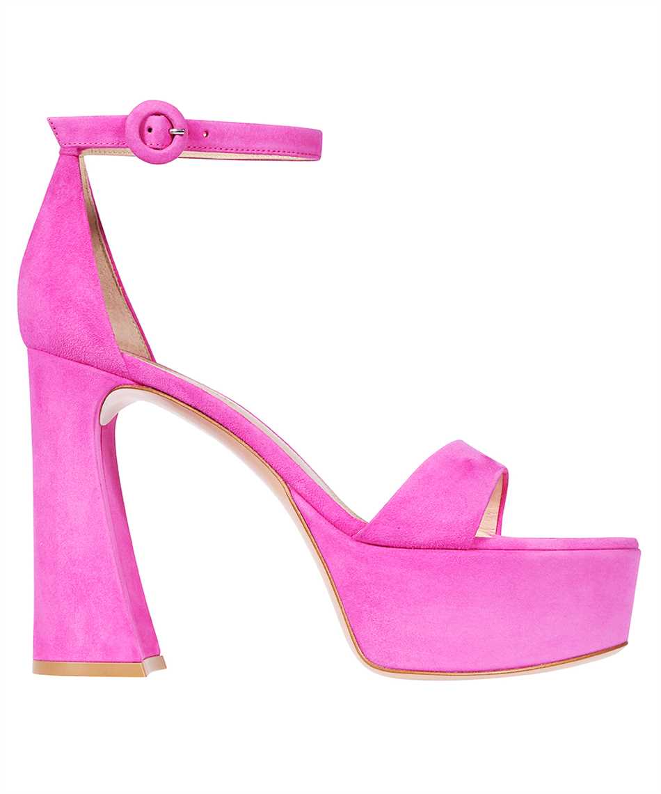 Suede ankle strap sandals