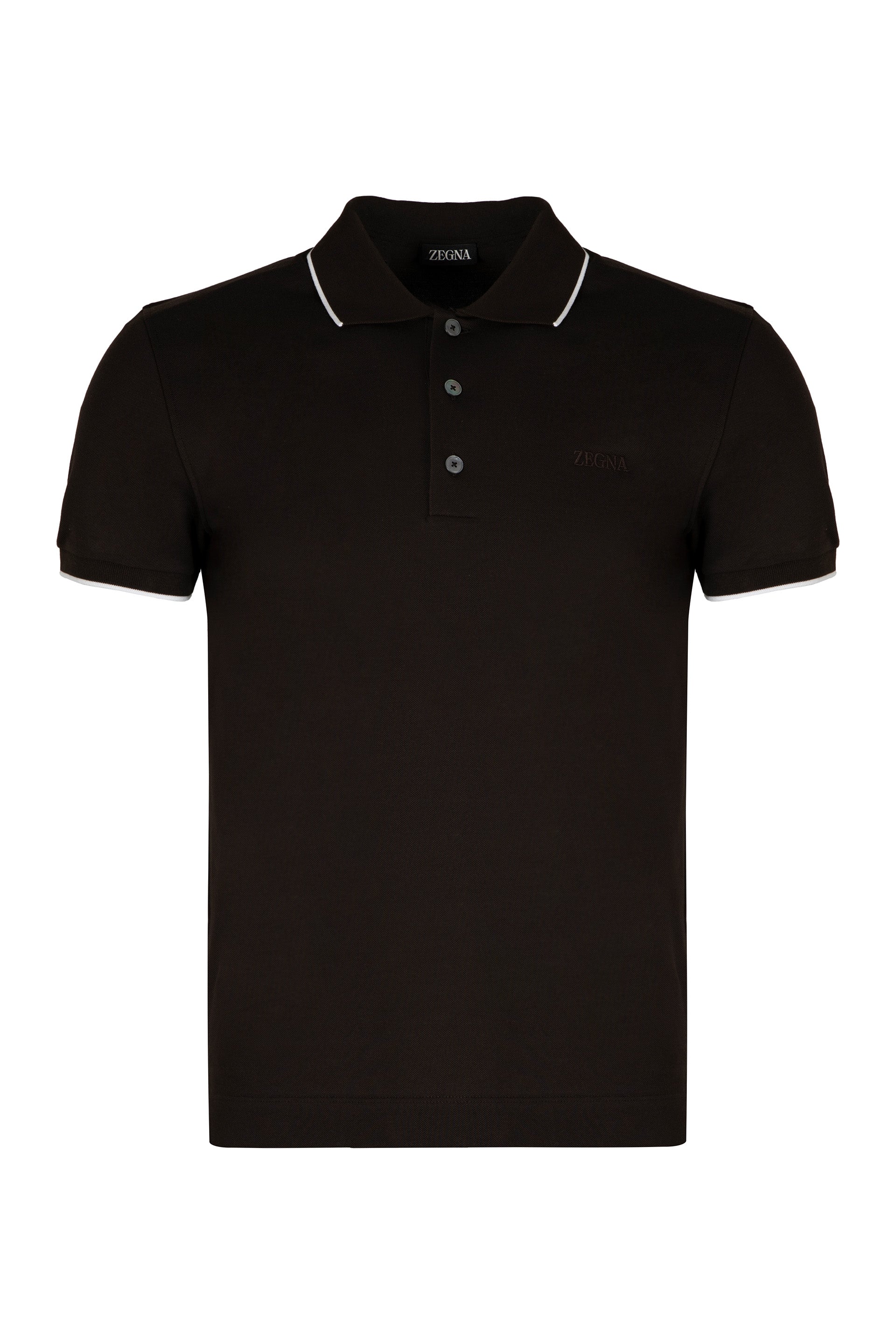 Cotton-piqué polo shirt