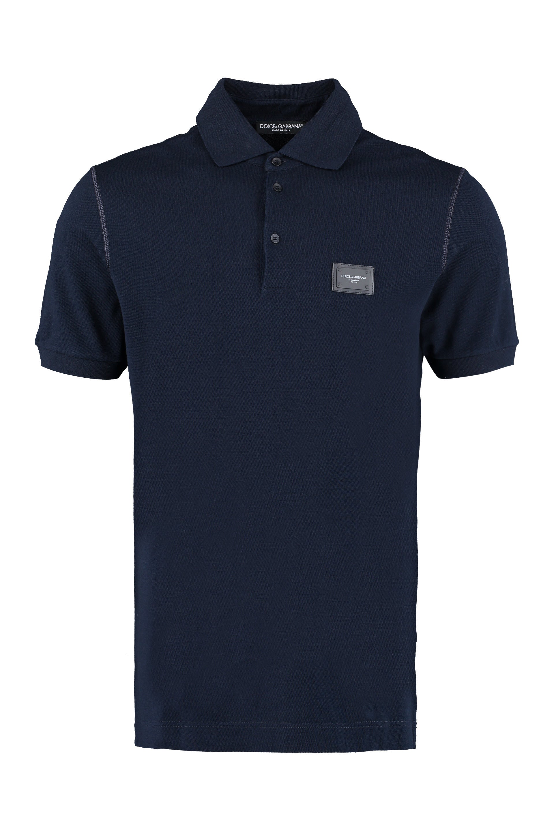 Cotton-piqué polo shirt