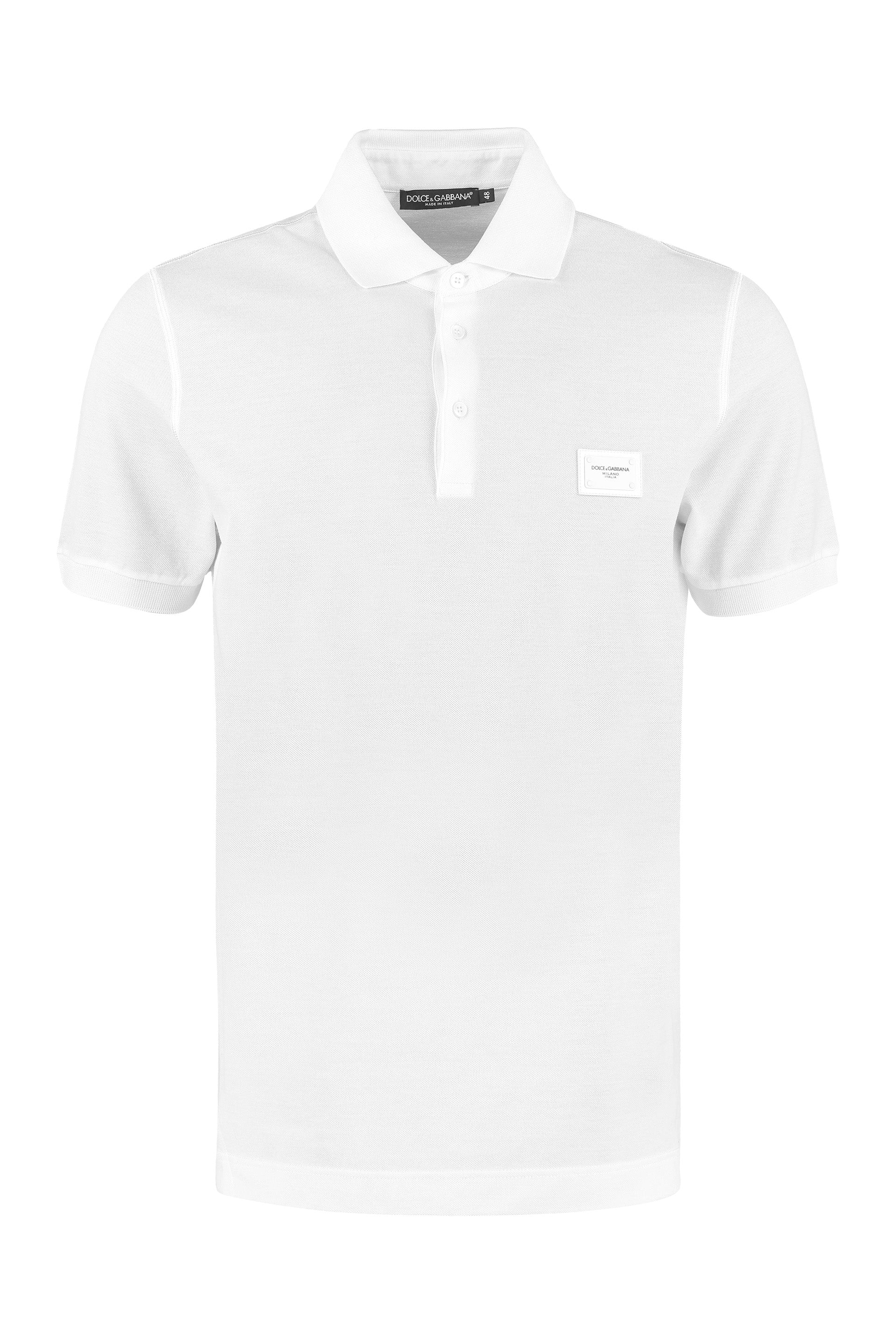 Cotton-piqué polo shirt