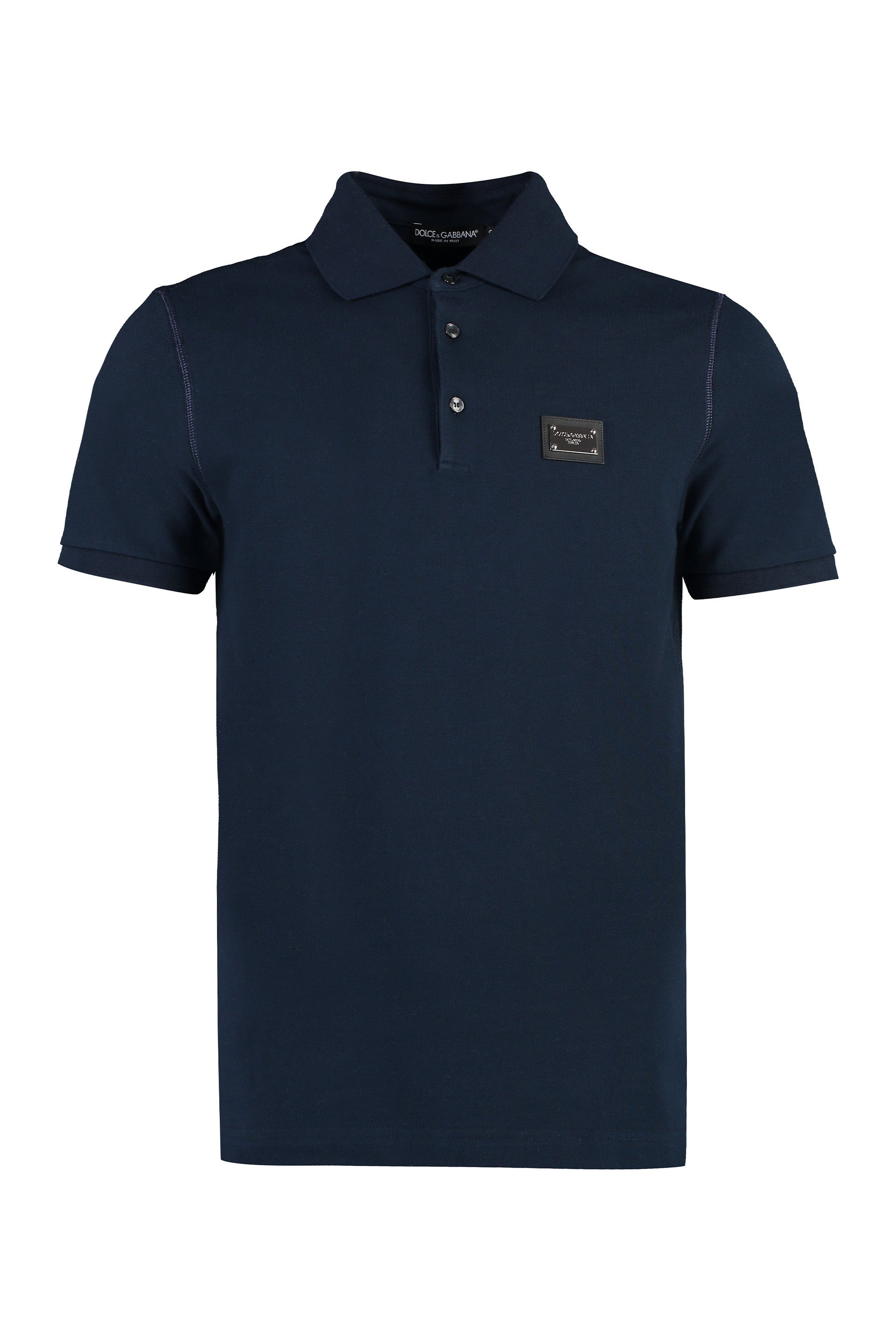 Short sleeve cotton polo shirt