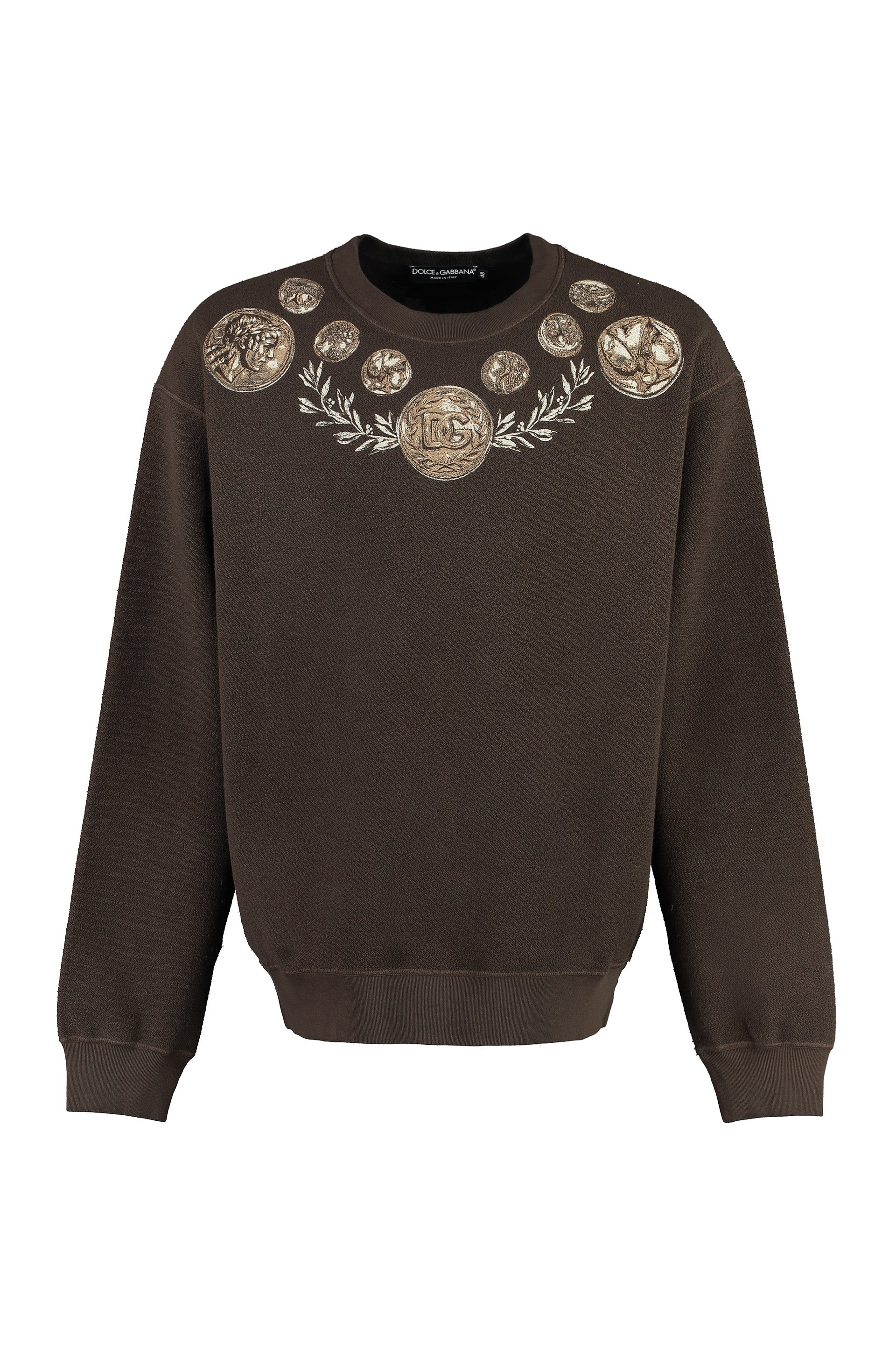 Cotton crew-neck sweatshirt