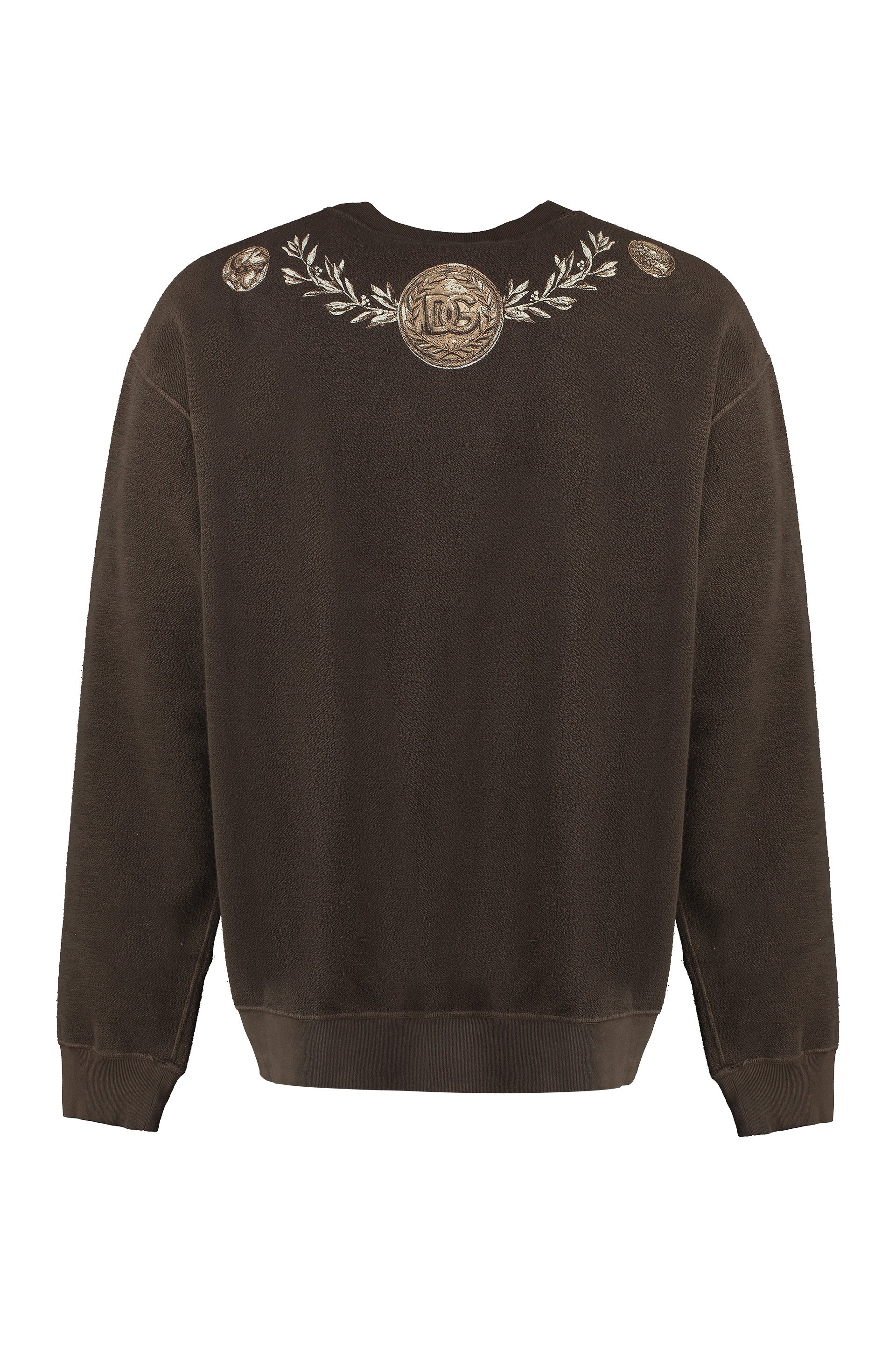 Cotton crew-neck sweatshirt