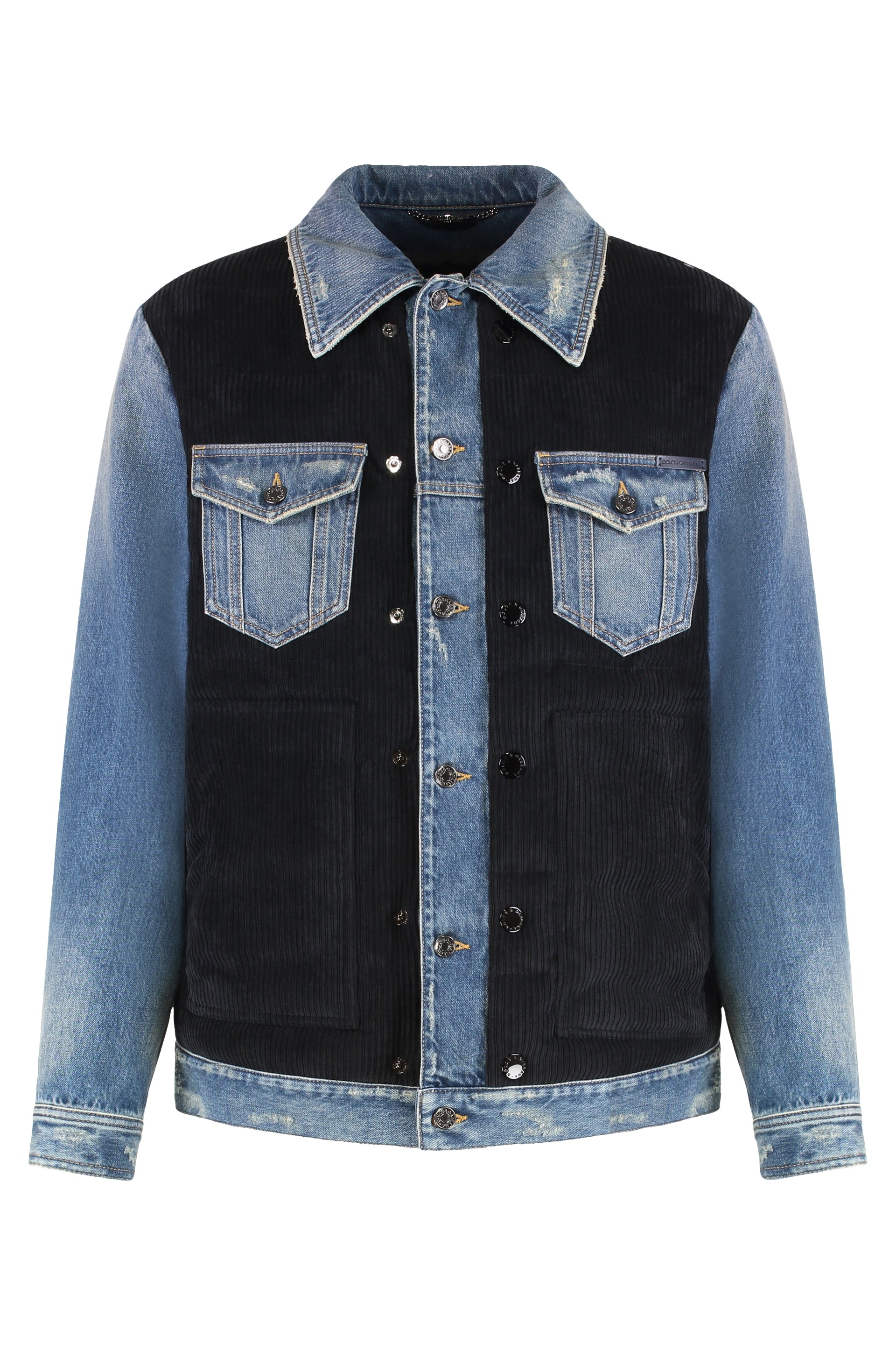 Denim padded jacket