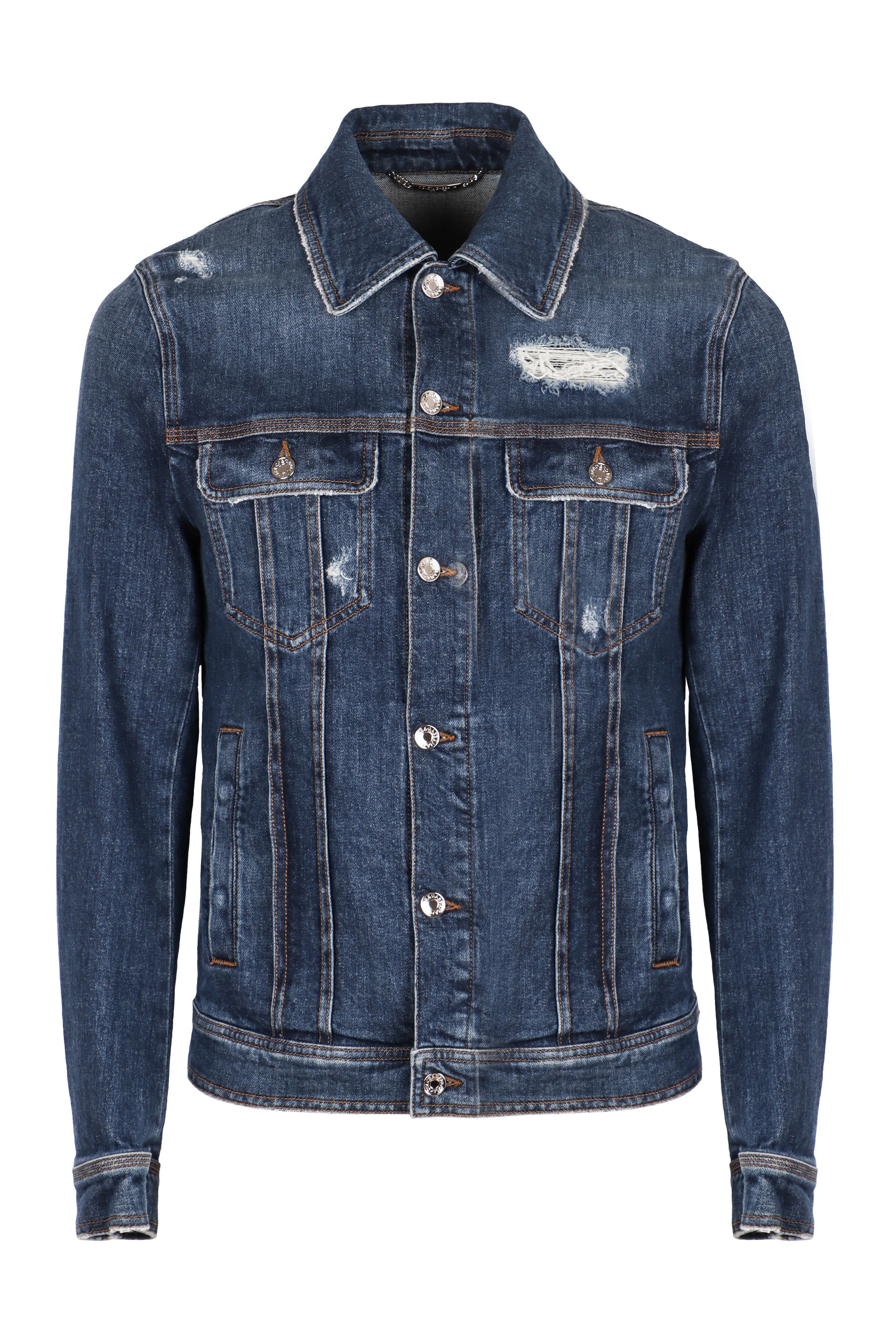 Destroyed denim jacket