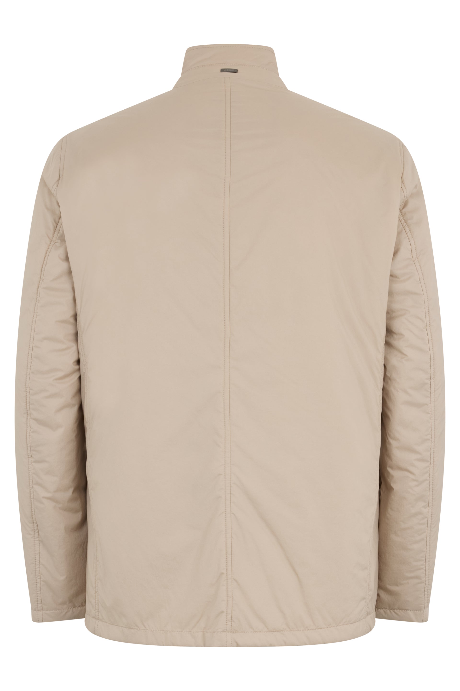 Beige windbreaker with classic design
