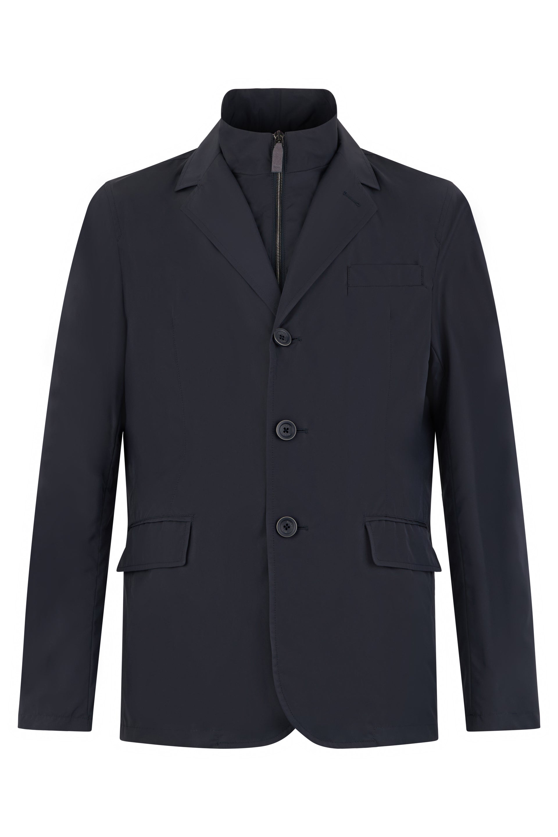 Elegant dark blue modern and versatile jacket
