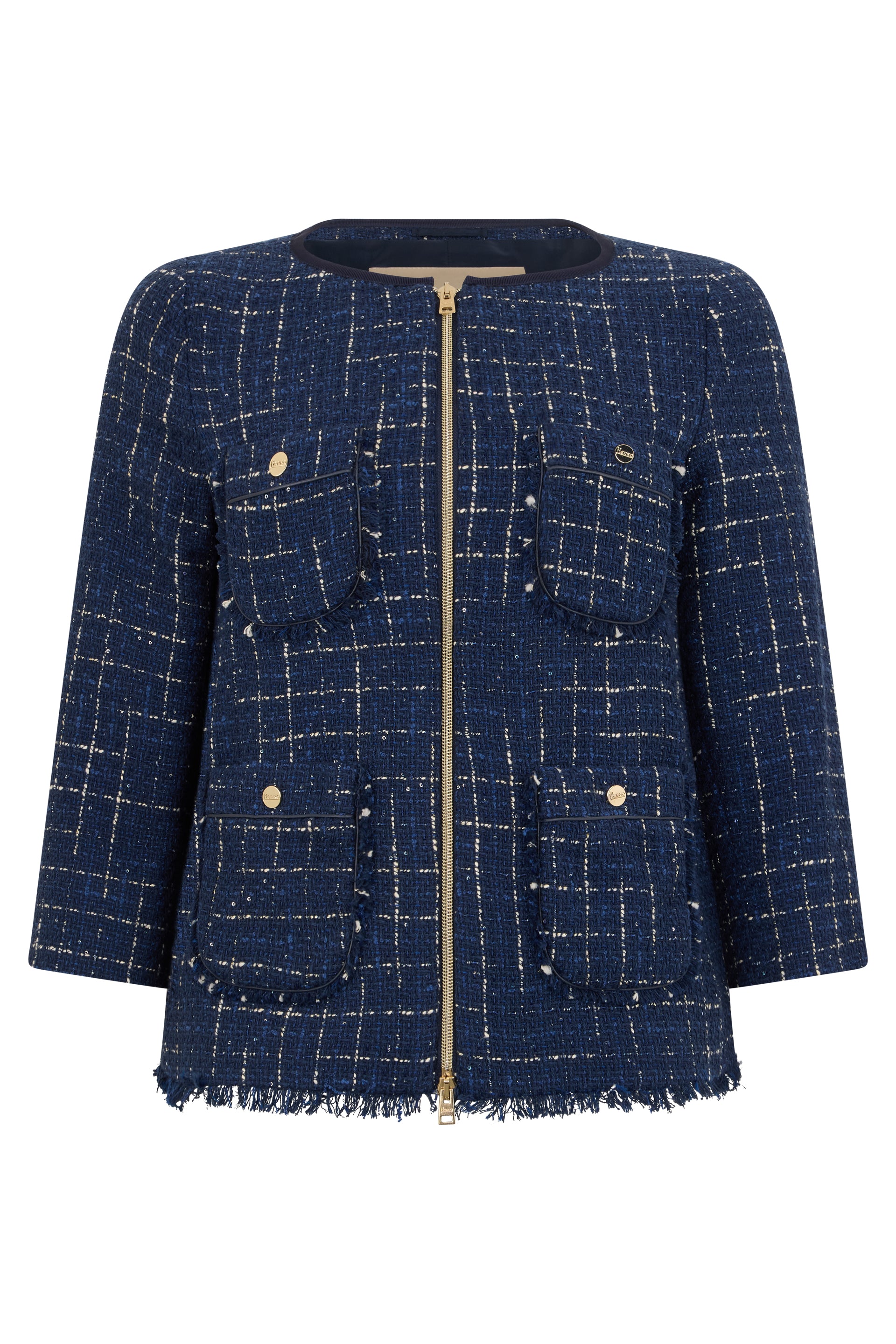 Elegant and versatile dark blue jacket