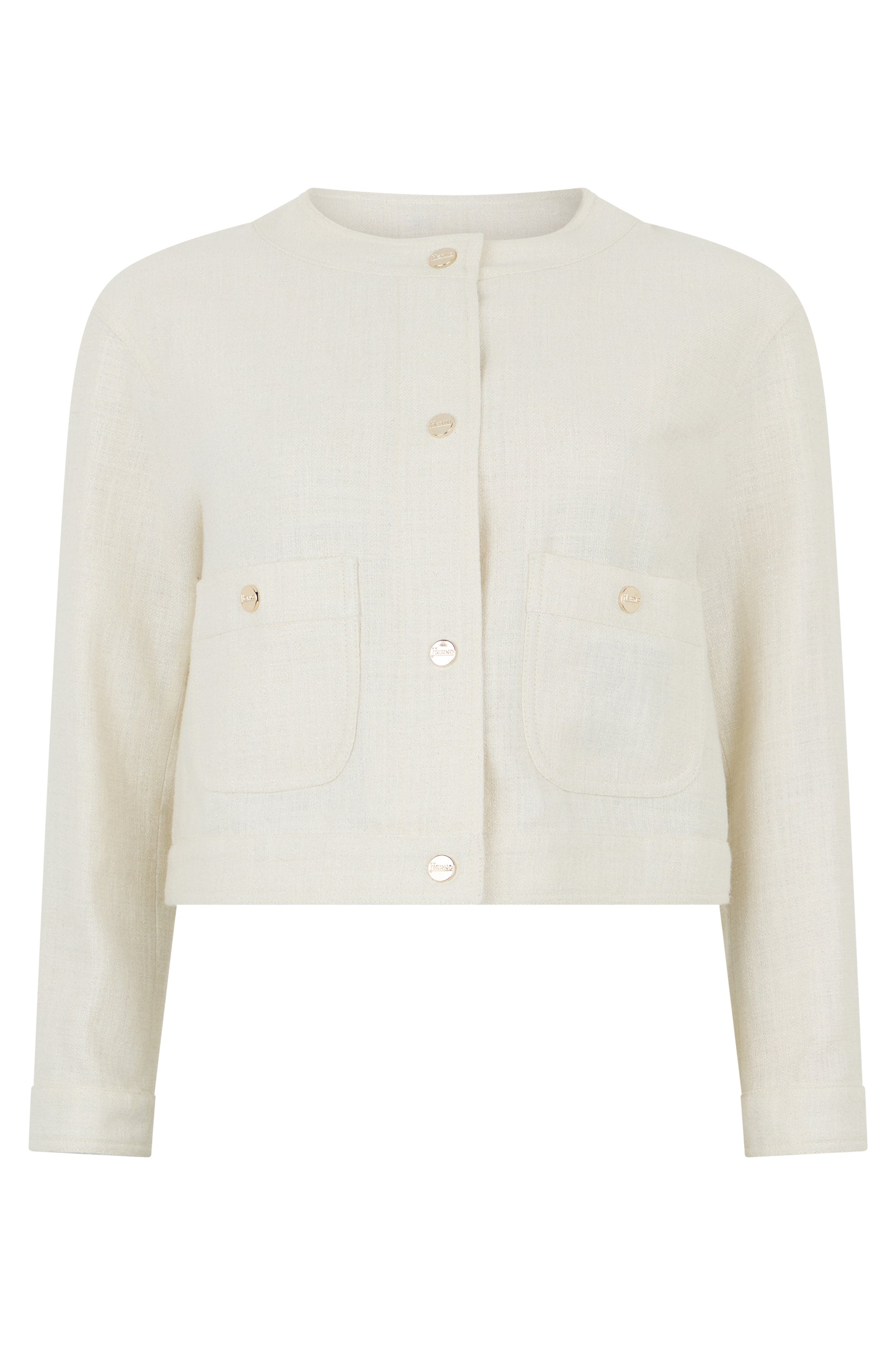 Light short blazer with buttons