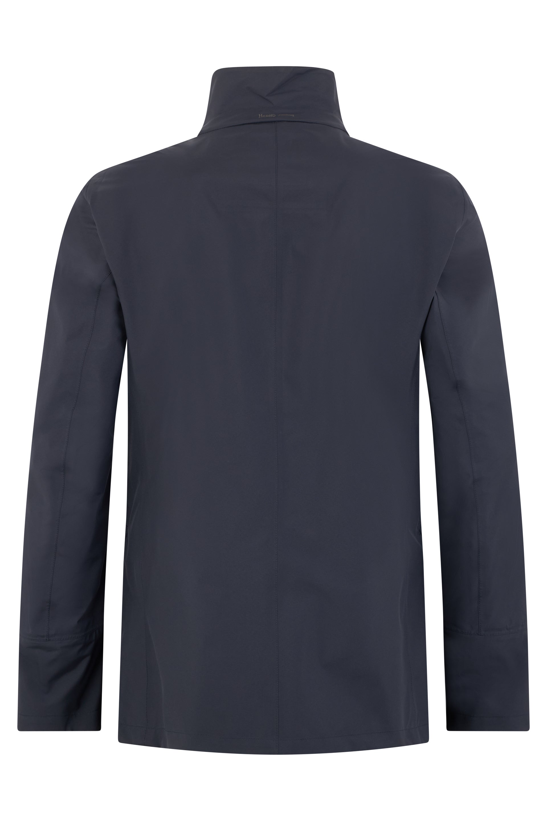 Elegant dark blue jacket, modern style.
