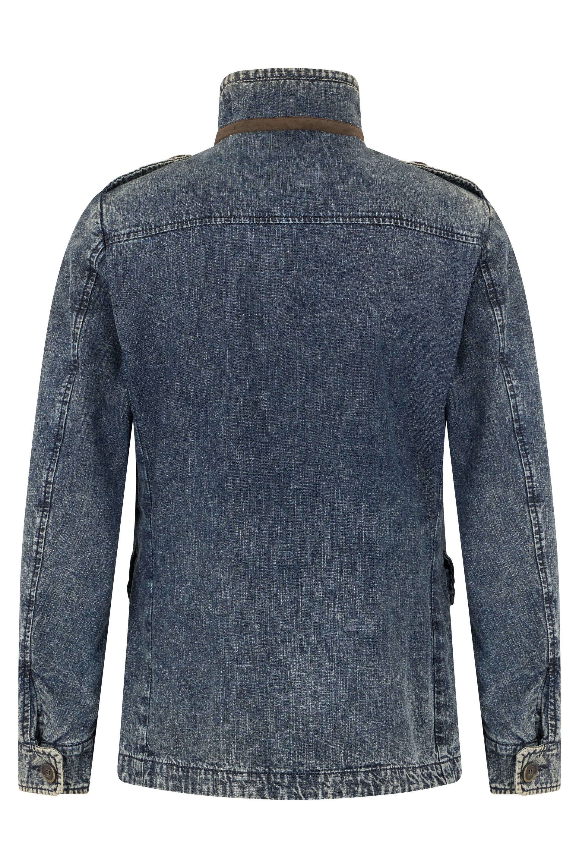 Washed denim jacket, modern and comfortable style