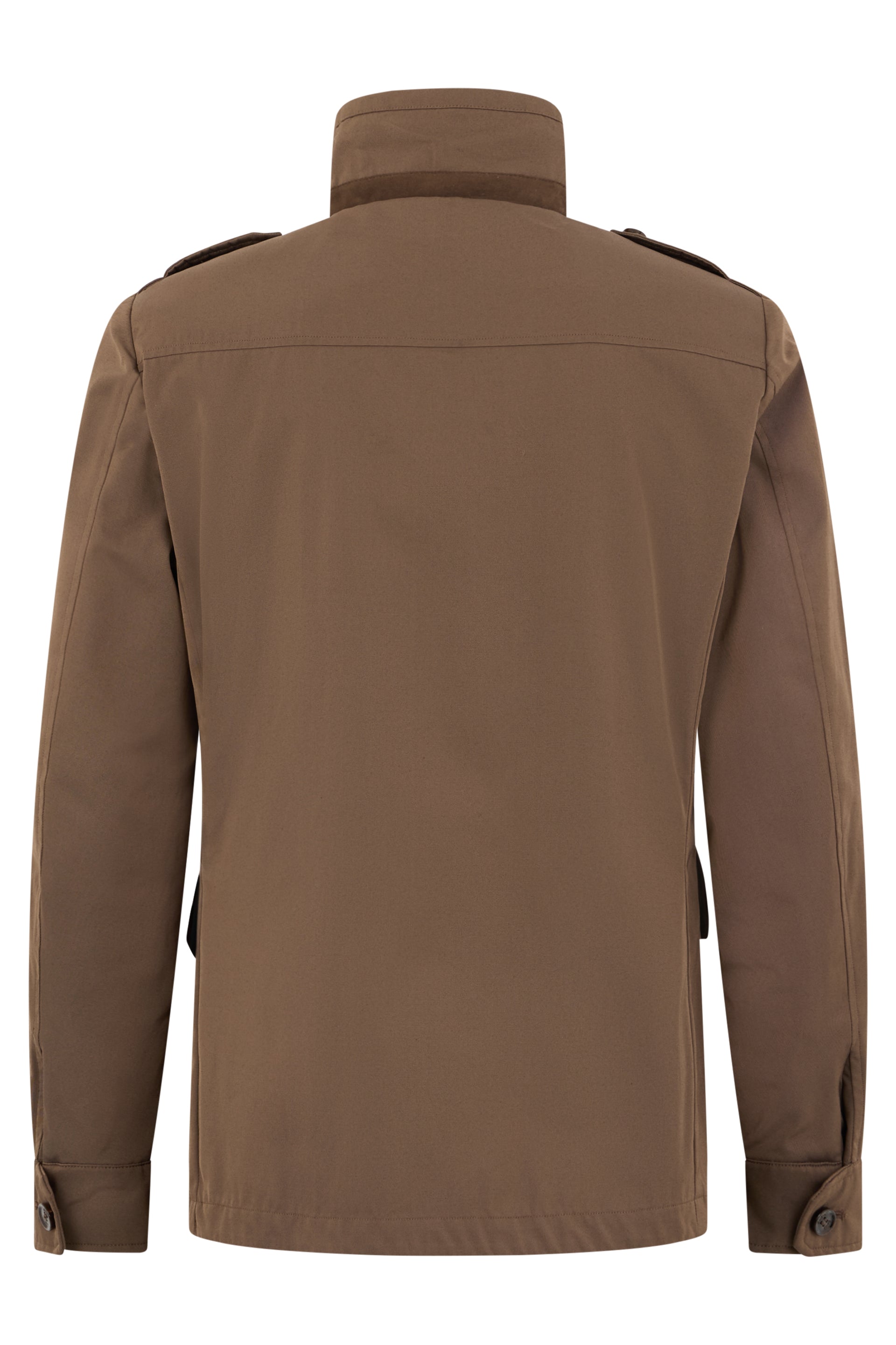 Brown modern double-breasted jacket, versatile and chic.