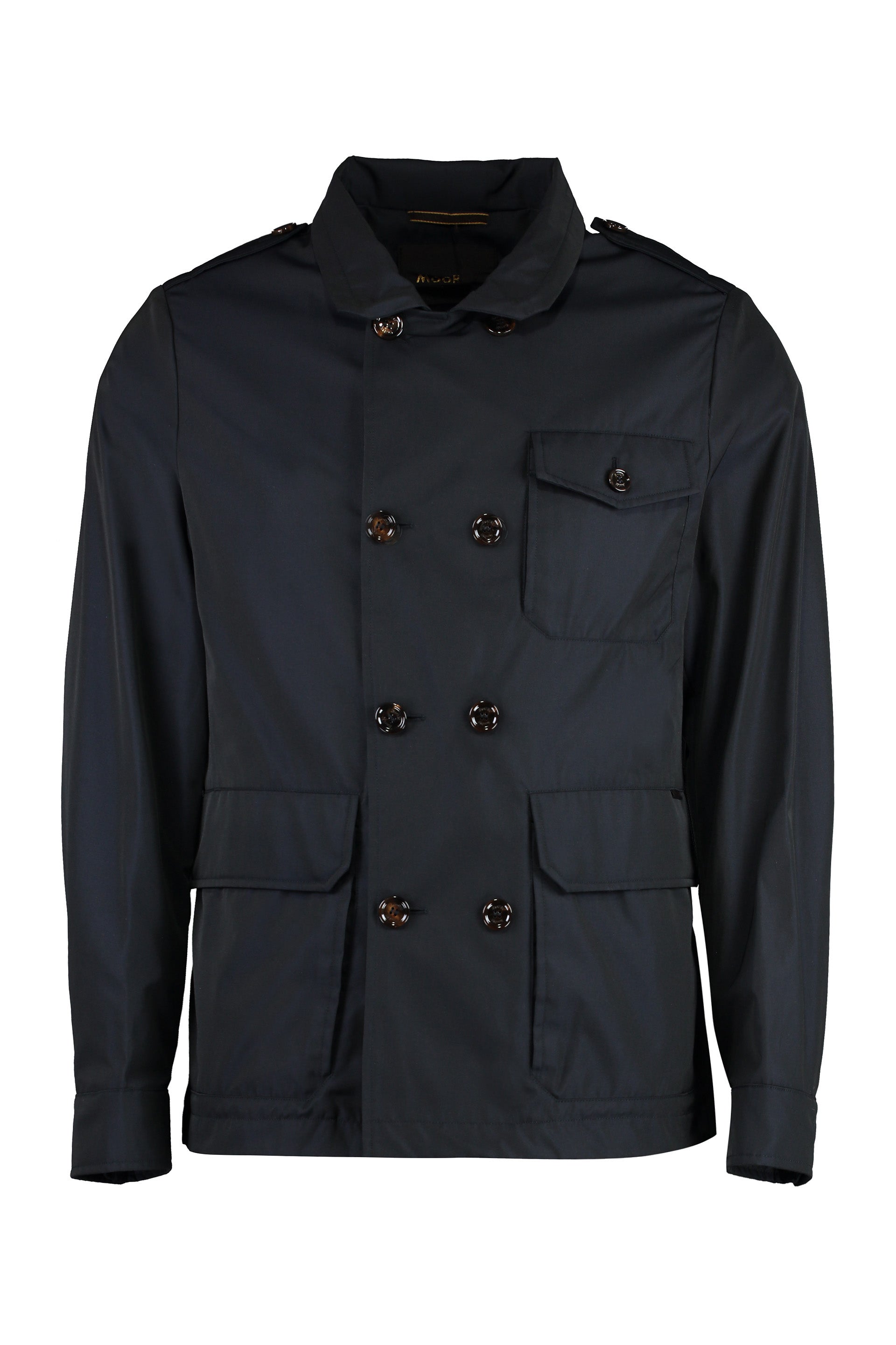 Double-breasted gabardine jacket