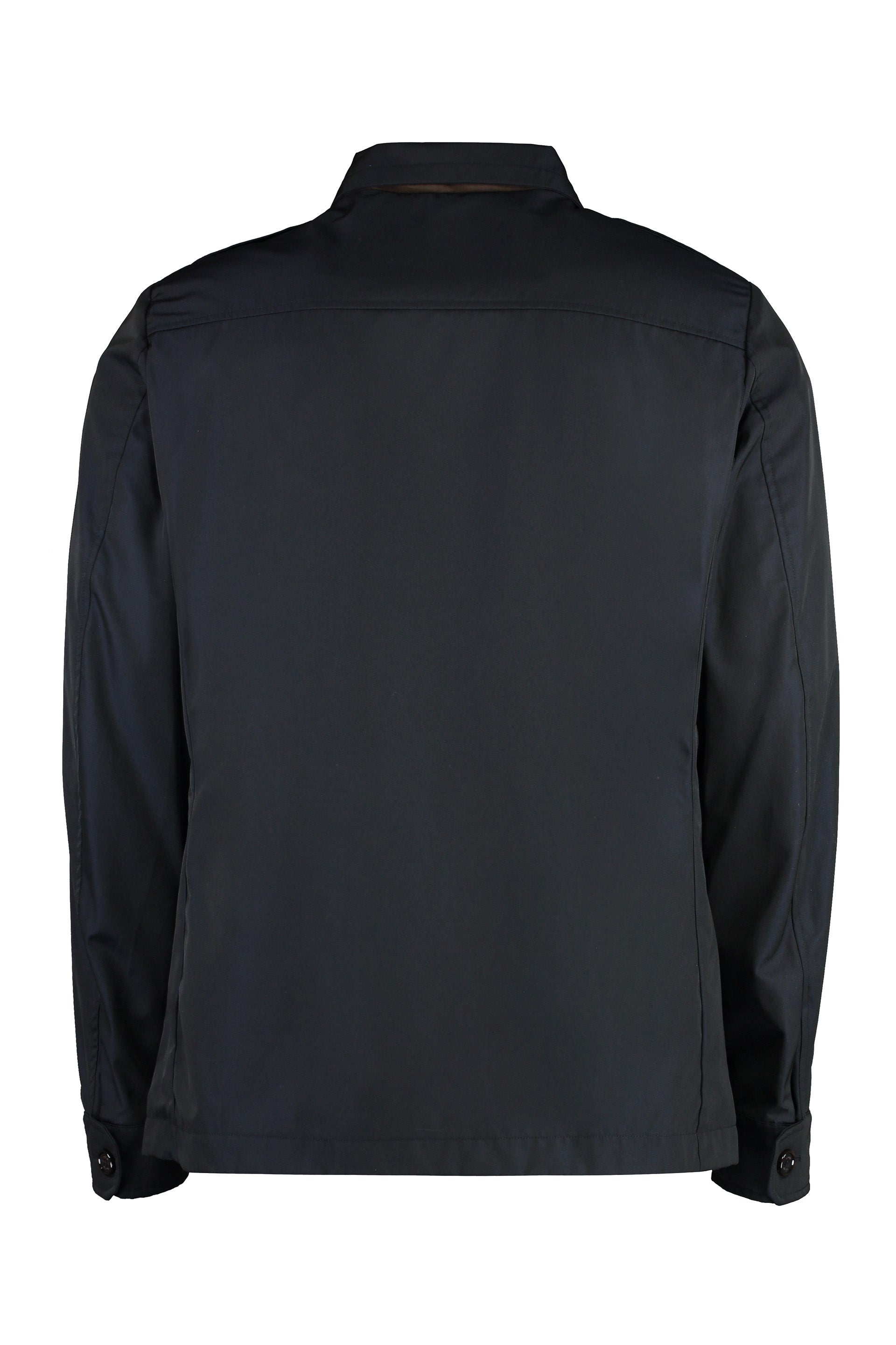 Double-breasted gabardine jacket