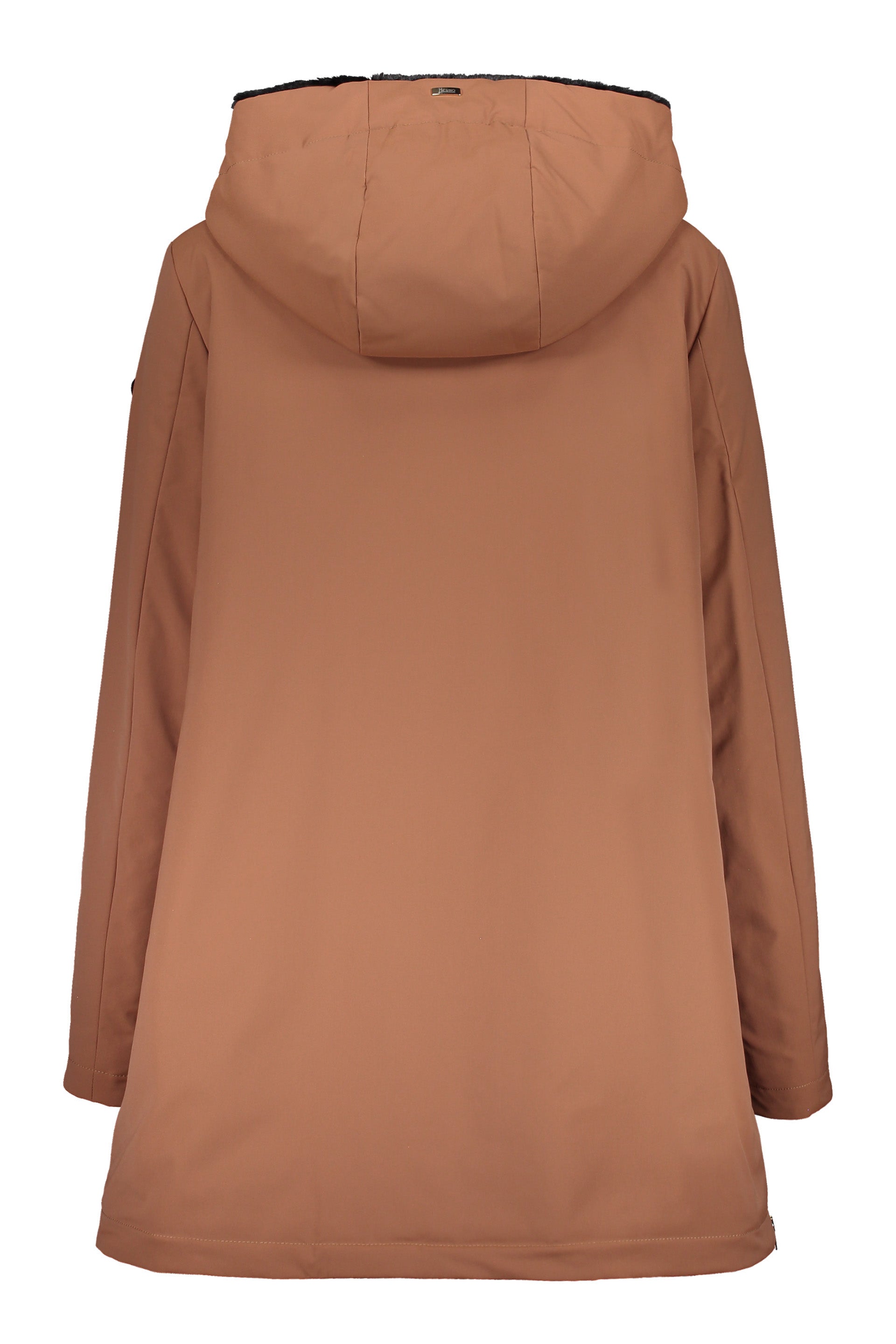 Brown jacket with hood