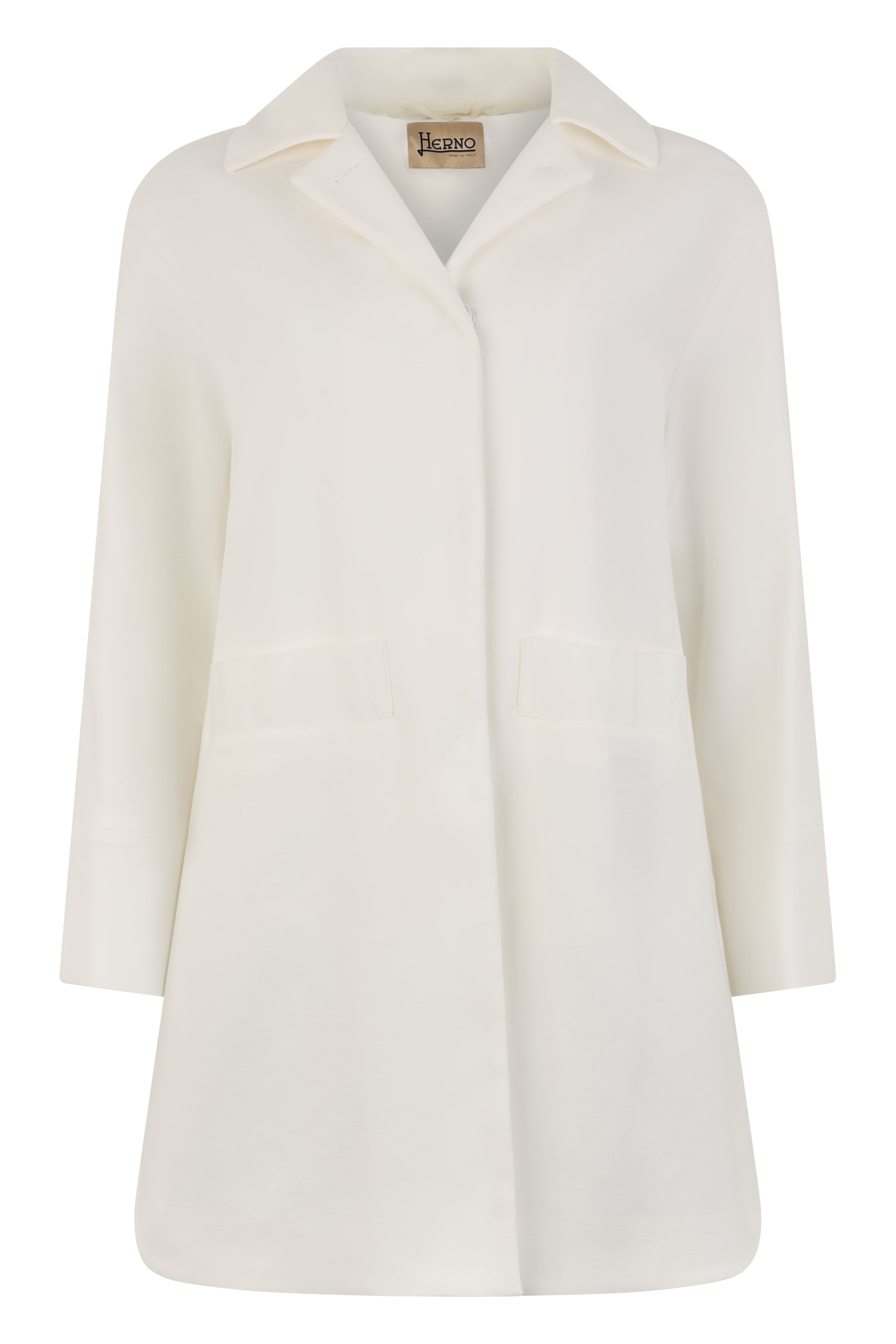 Elegant white jacket with front closure