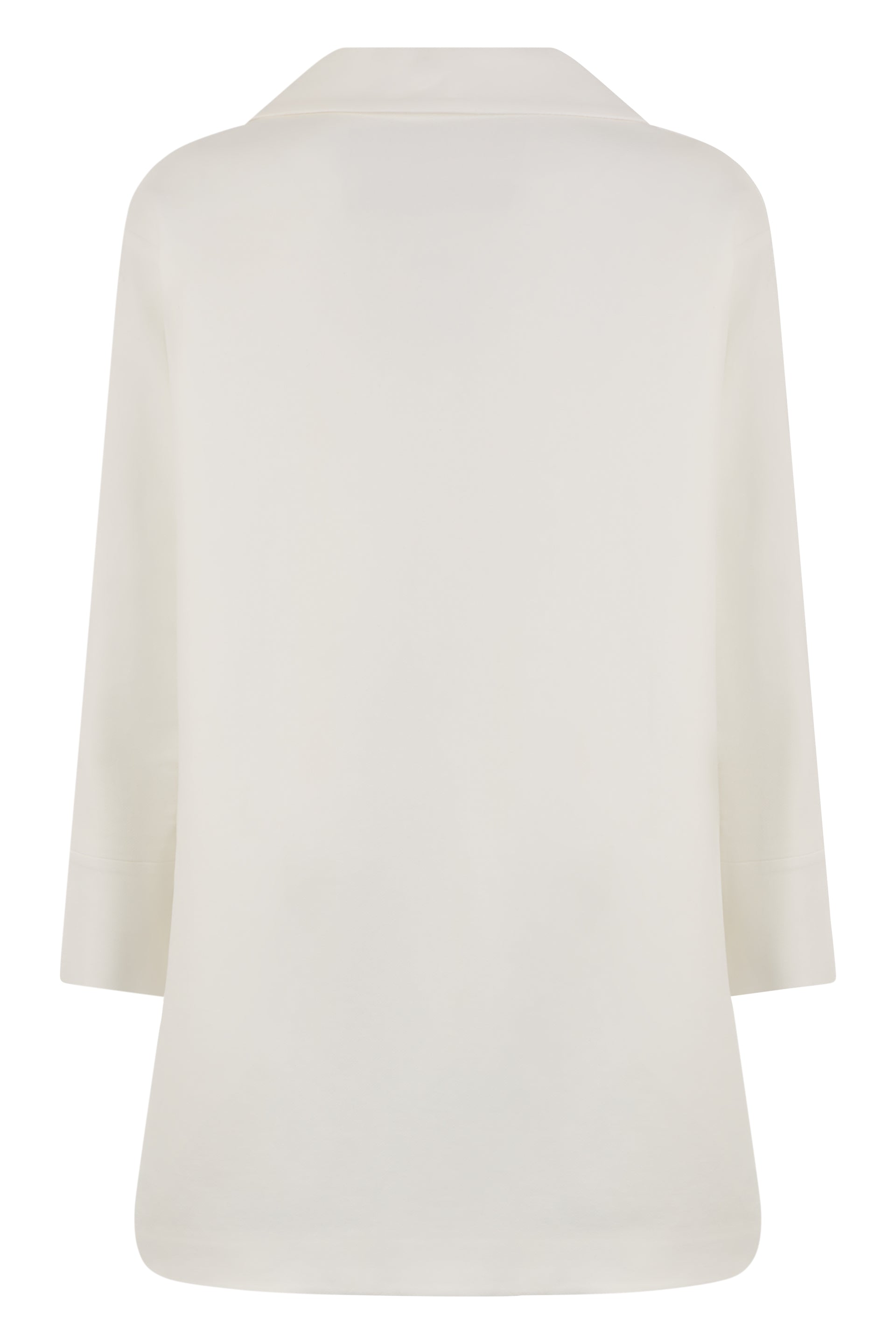 Elegant white jacket with front closure