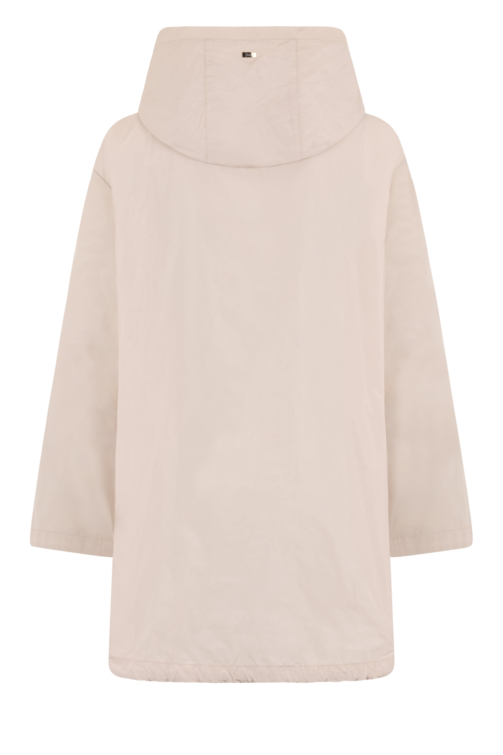 Light pink jacket with adjustable hood