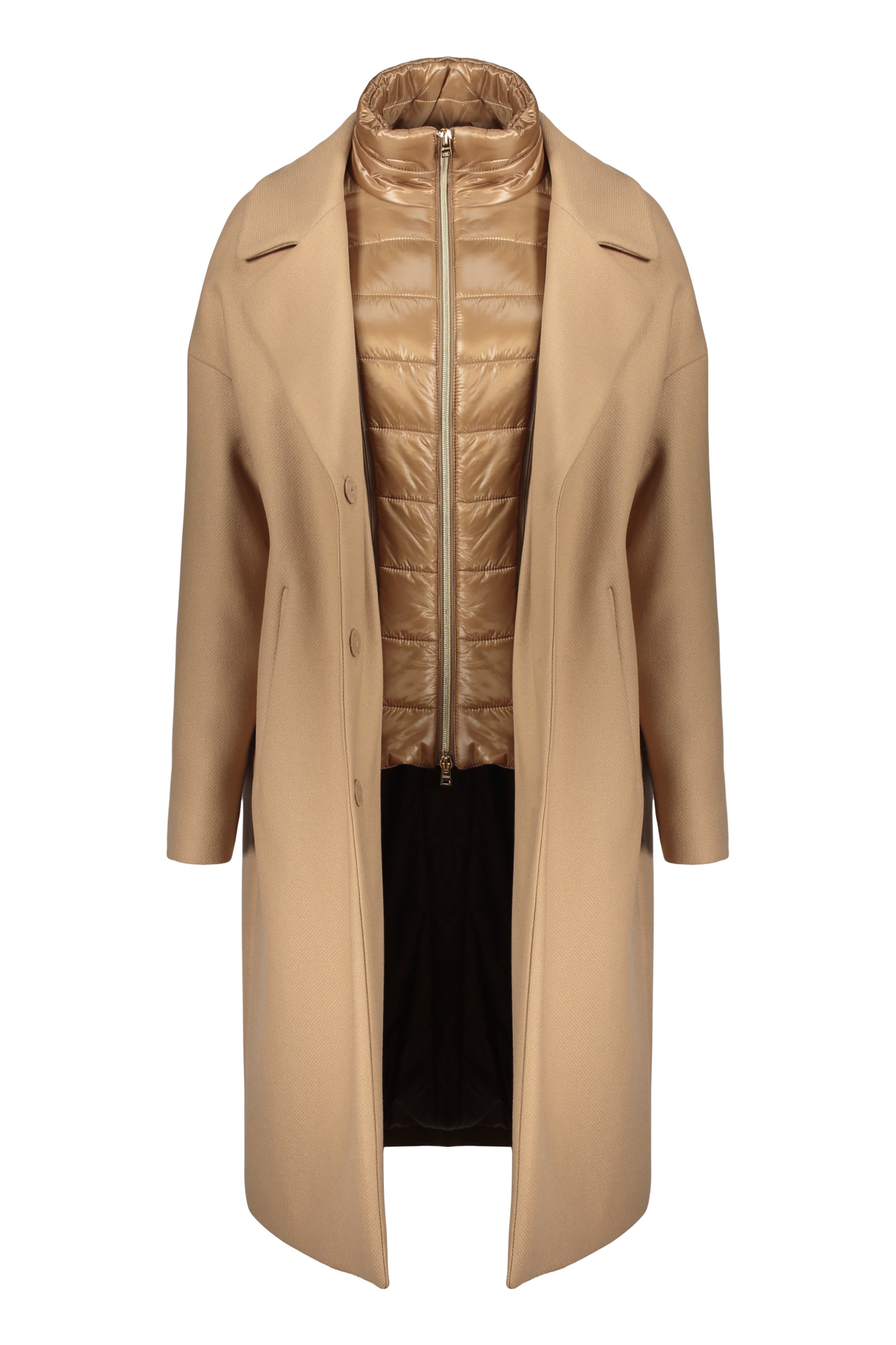 Elegant beige coat for any occasion