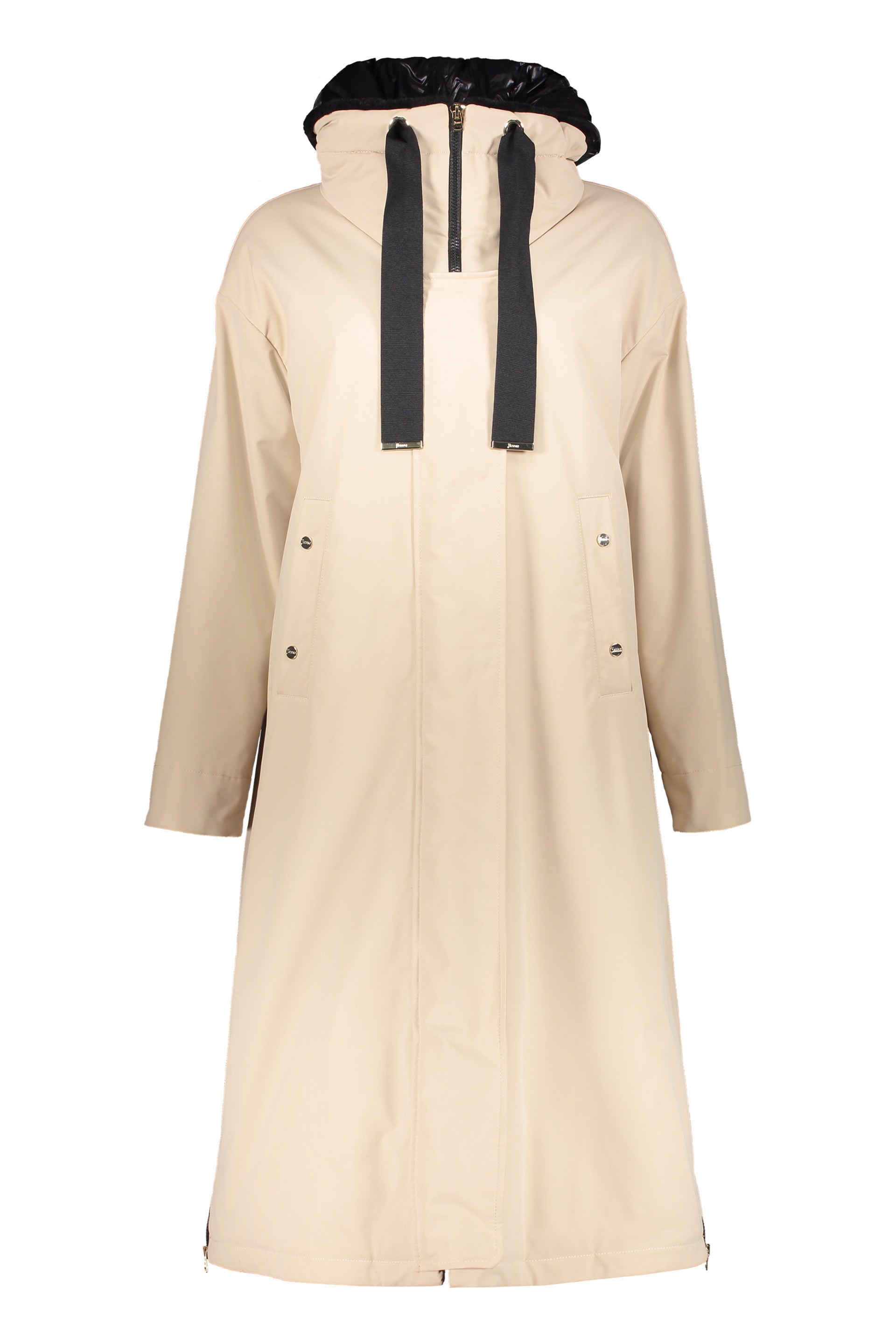 Jacket made of technical fabric with zip and hood