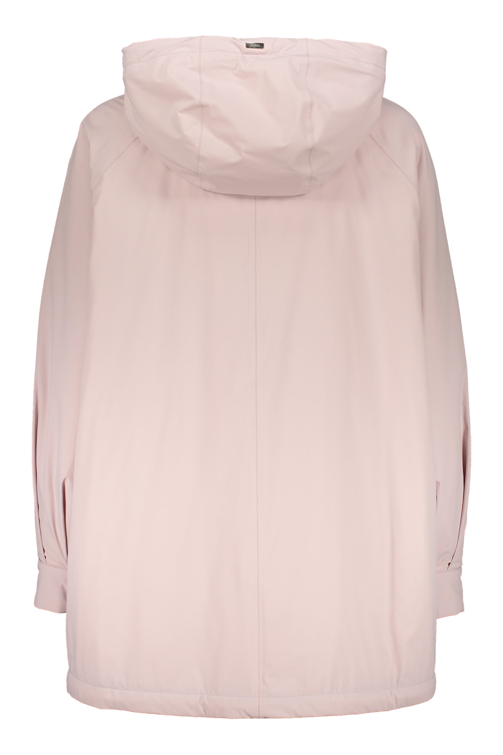 Light pink lightweight jacket with hood and zip