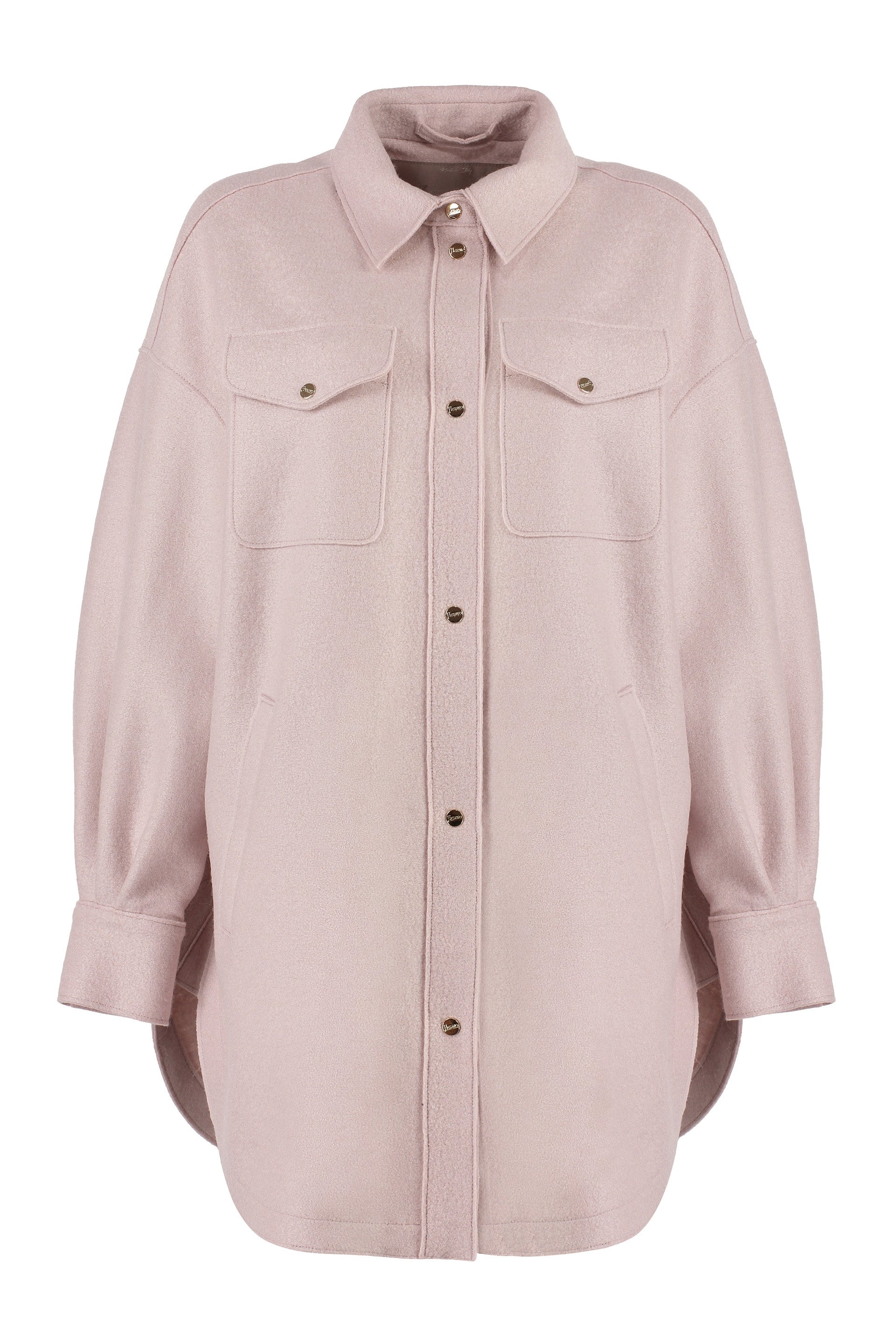 Virgin wool overshirt