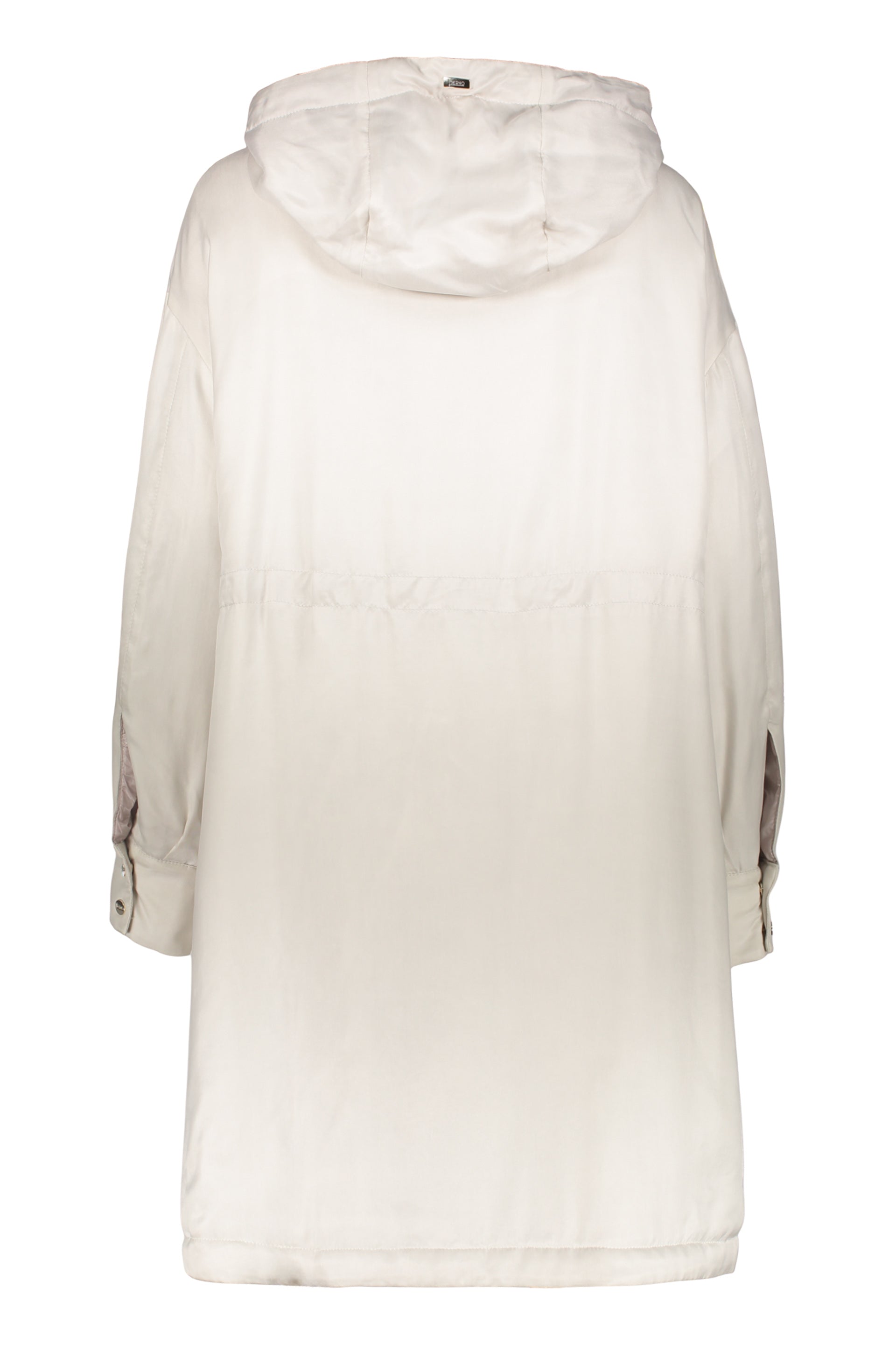 Beige jacket with hood