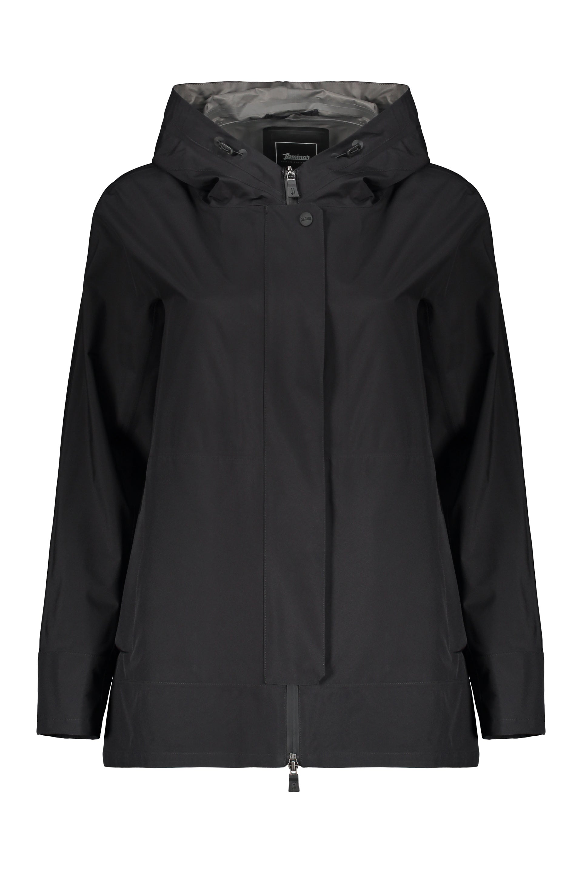 Black jacket with hood