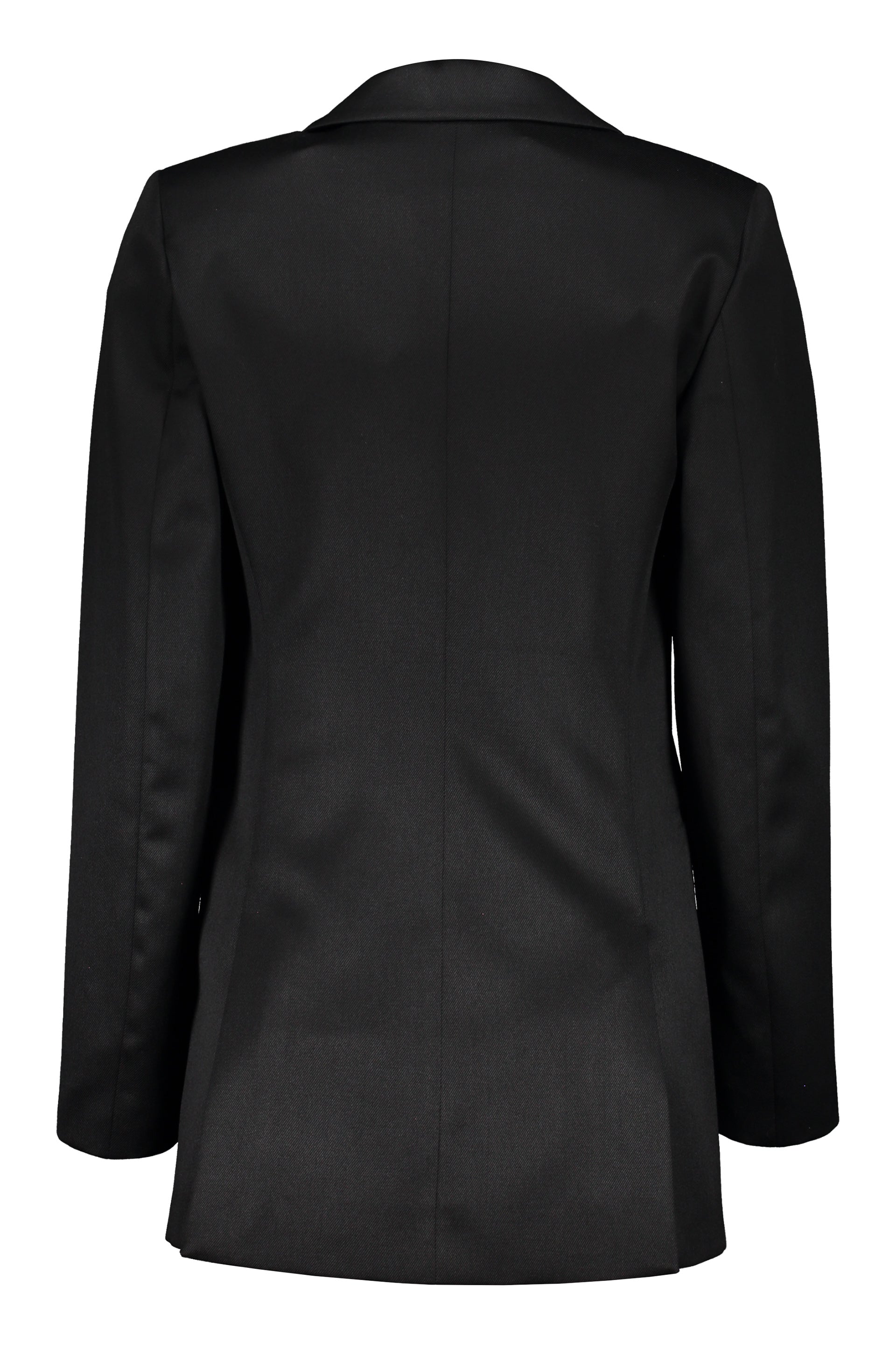 Virgin wool single-breasted blazer