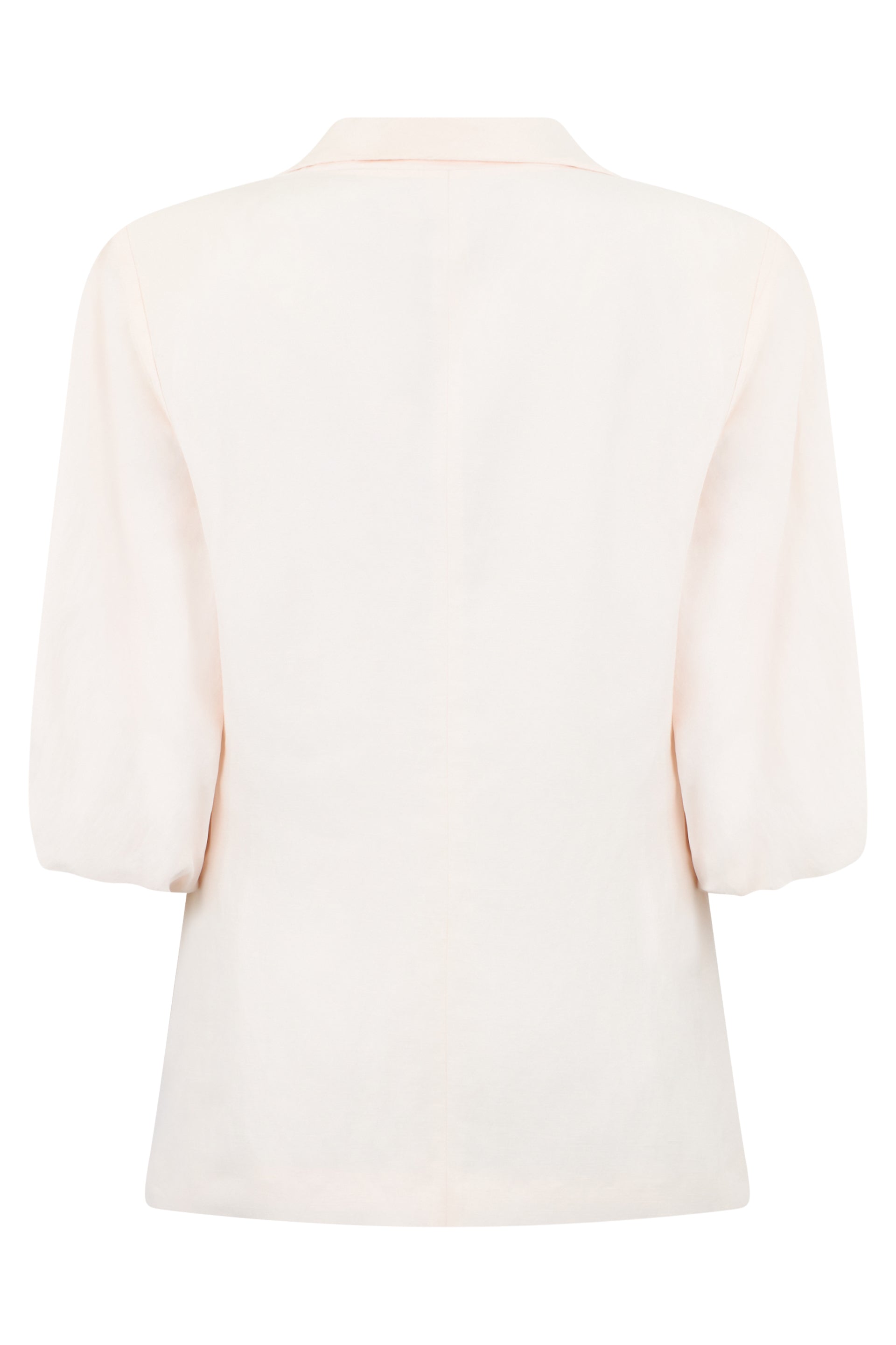 Elegant double-breasted blazer with puff sleeves