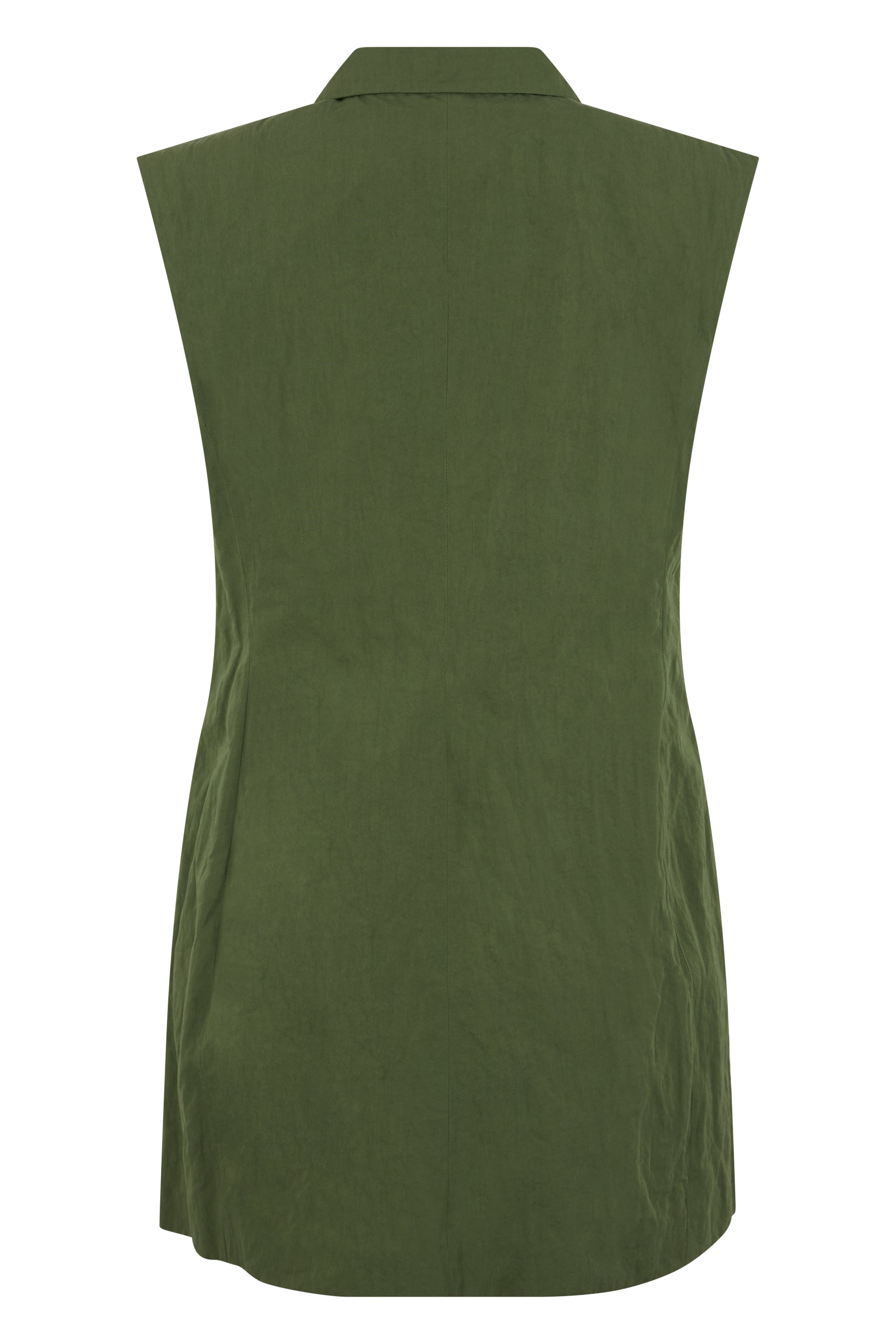 Blazer style green jacket, elegant and versatile.