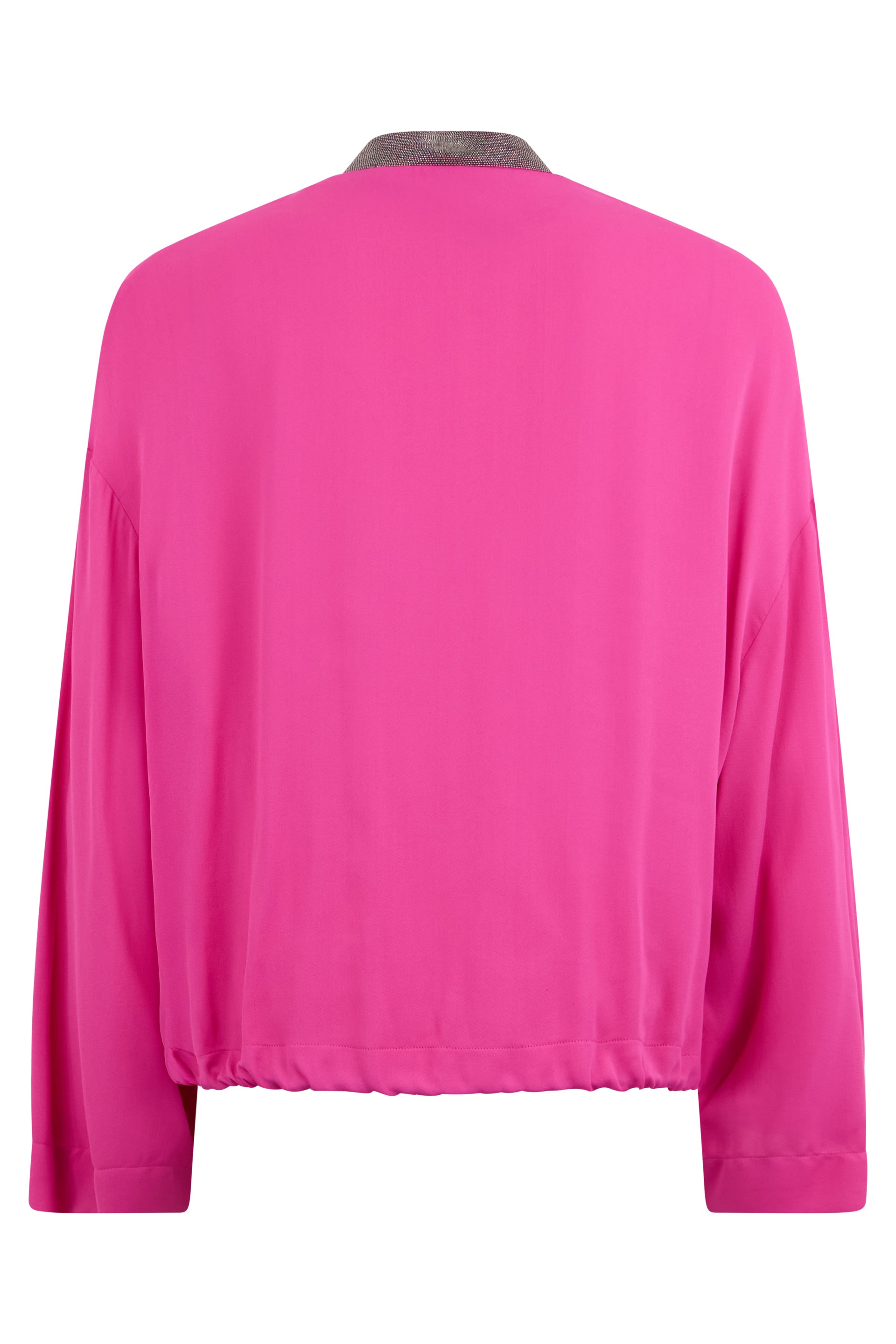 Bright Pink Sports Jacket Cropped Fit
