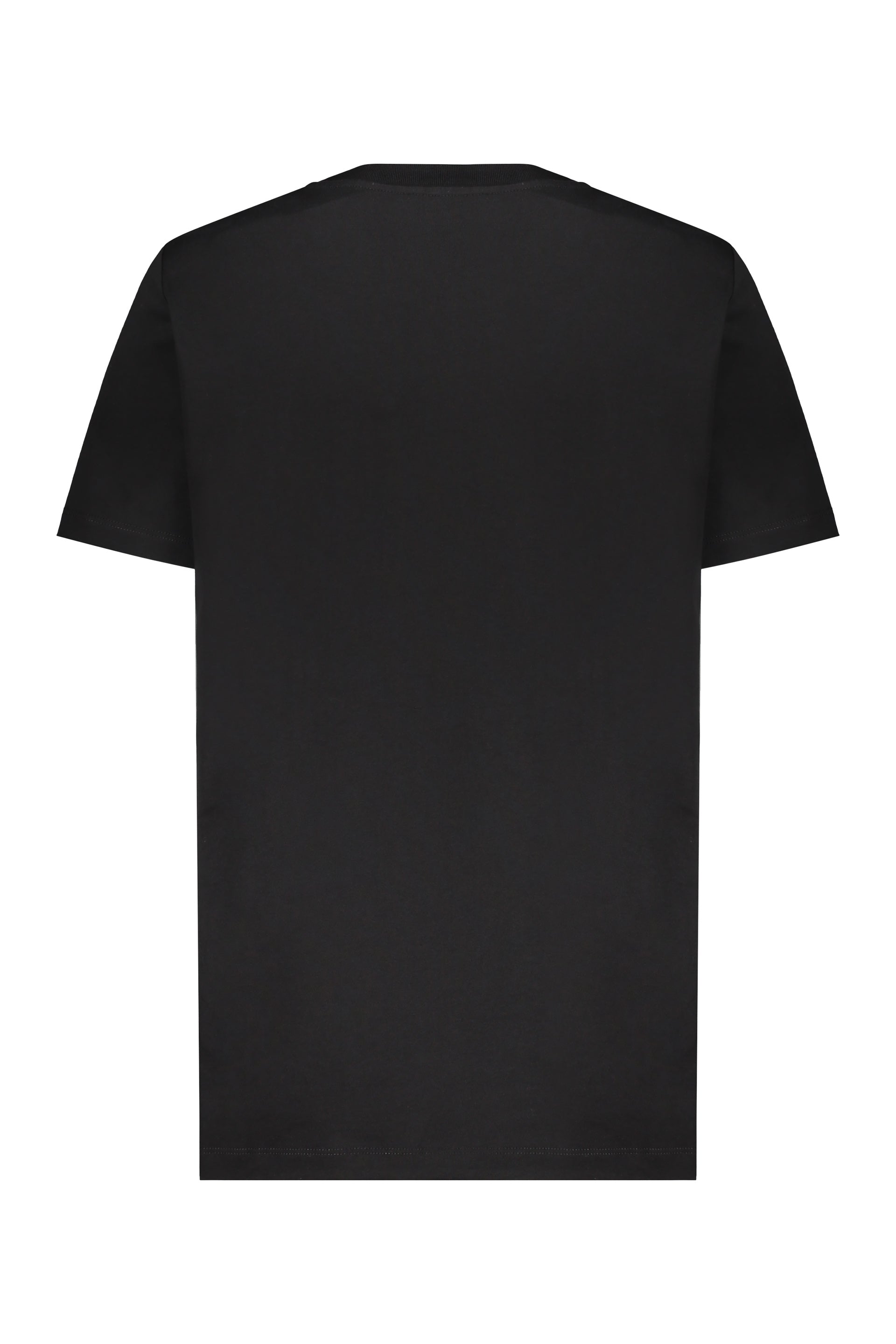 Black cotton T-shirt