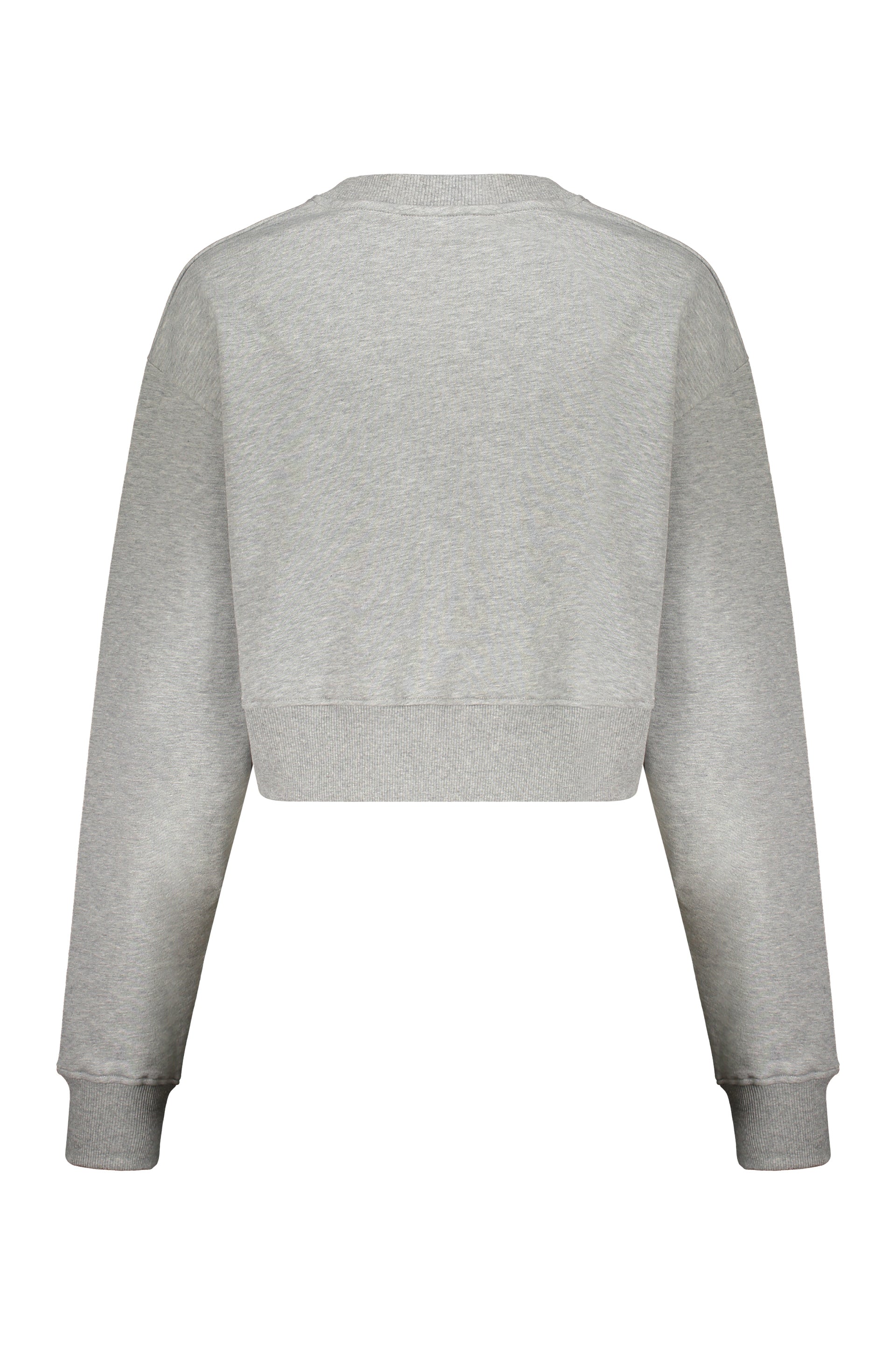 Modern gray crop hoodie and comfortable