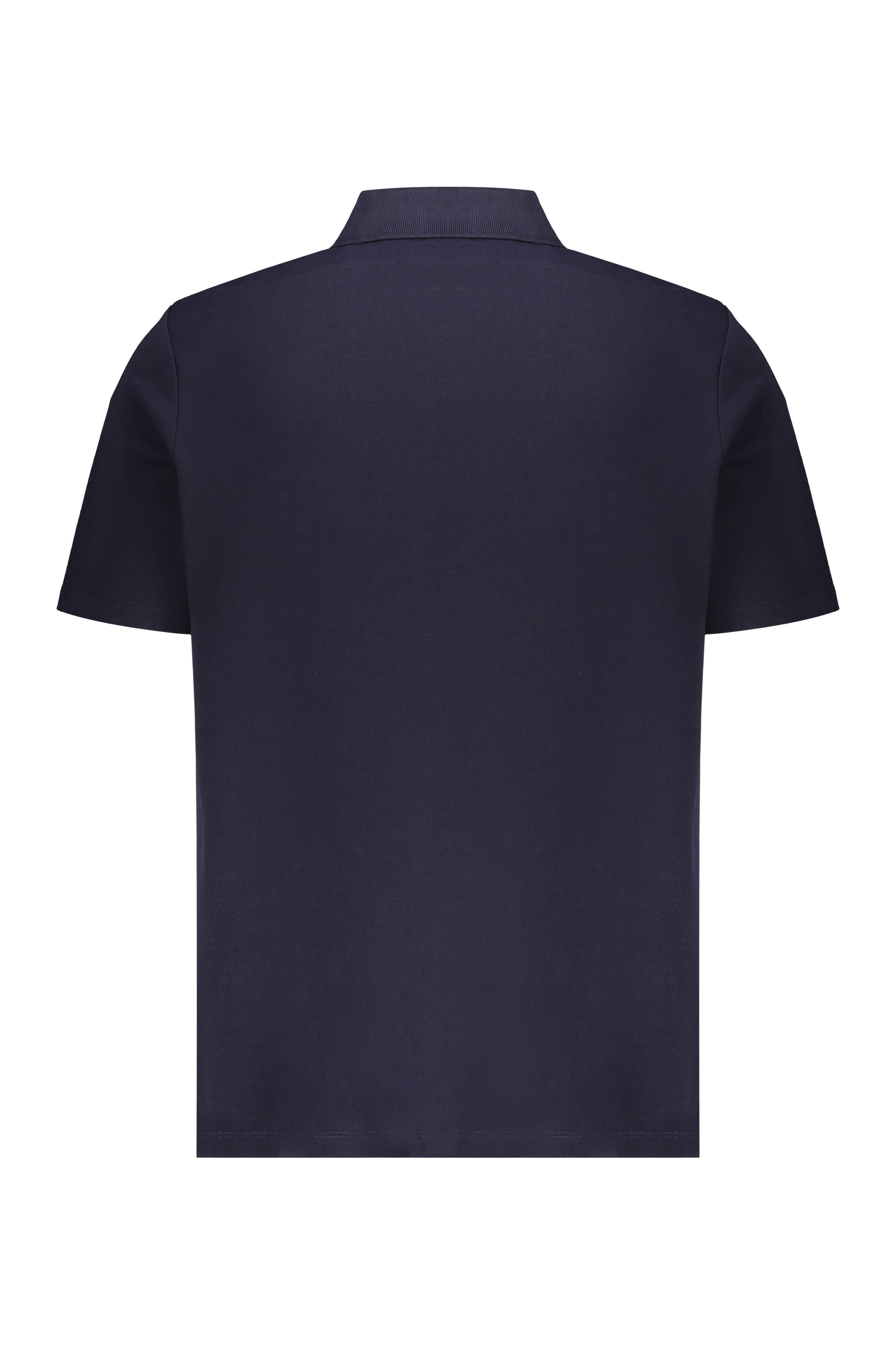 Dark blue short-sleeve polo