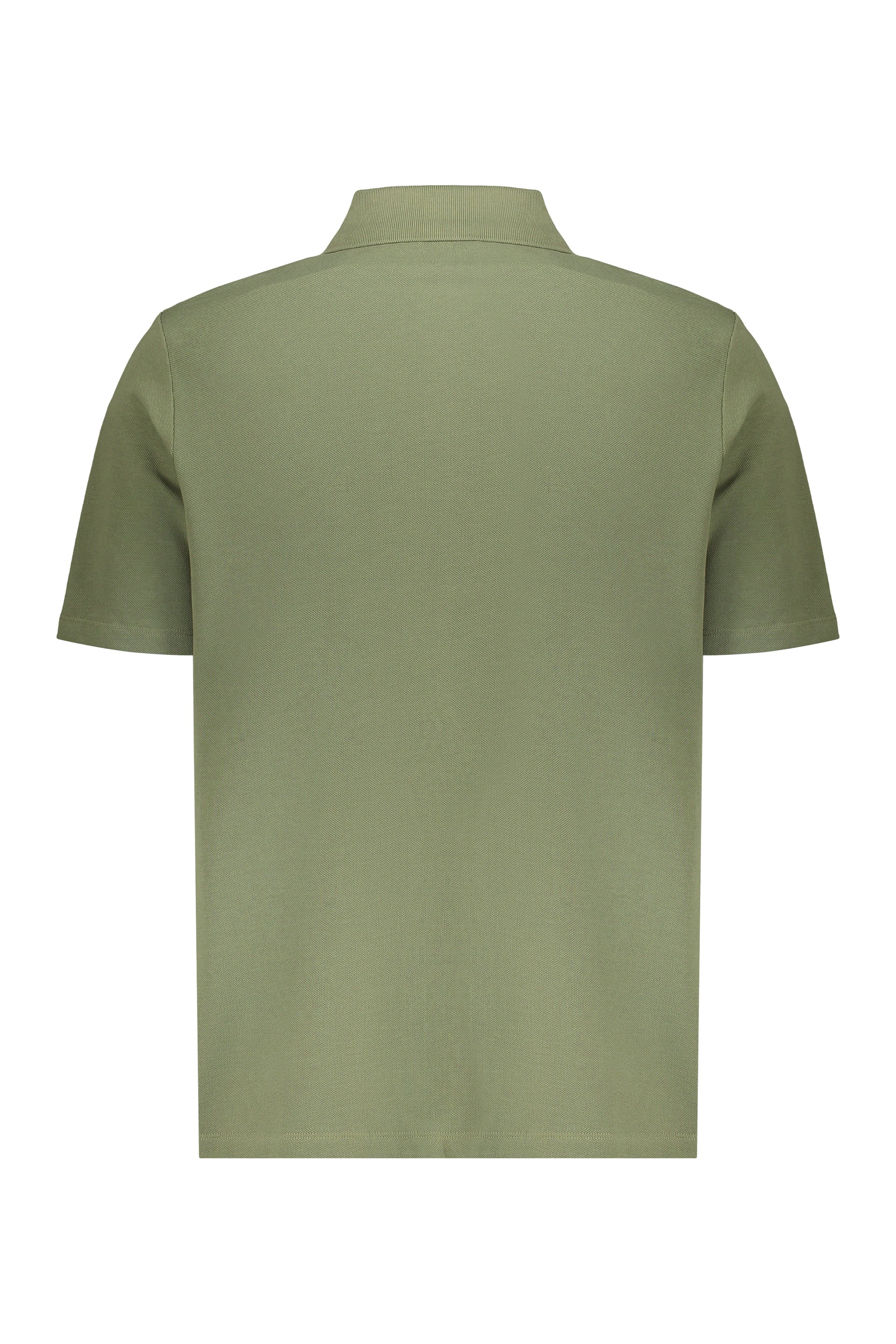 Olive green polo with short sleeves