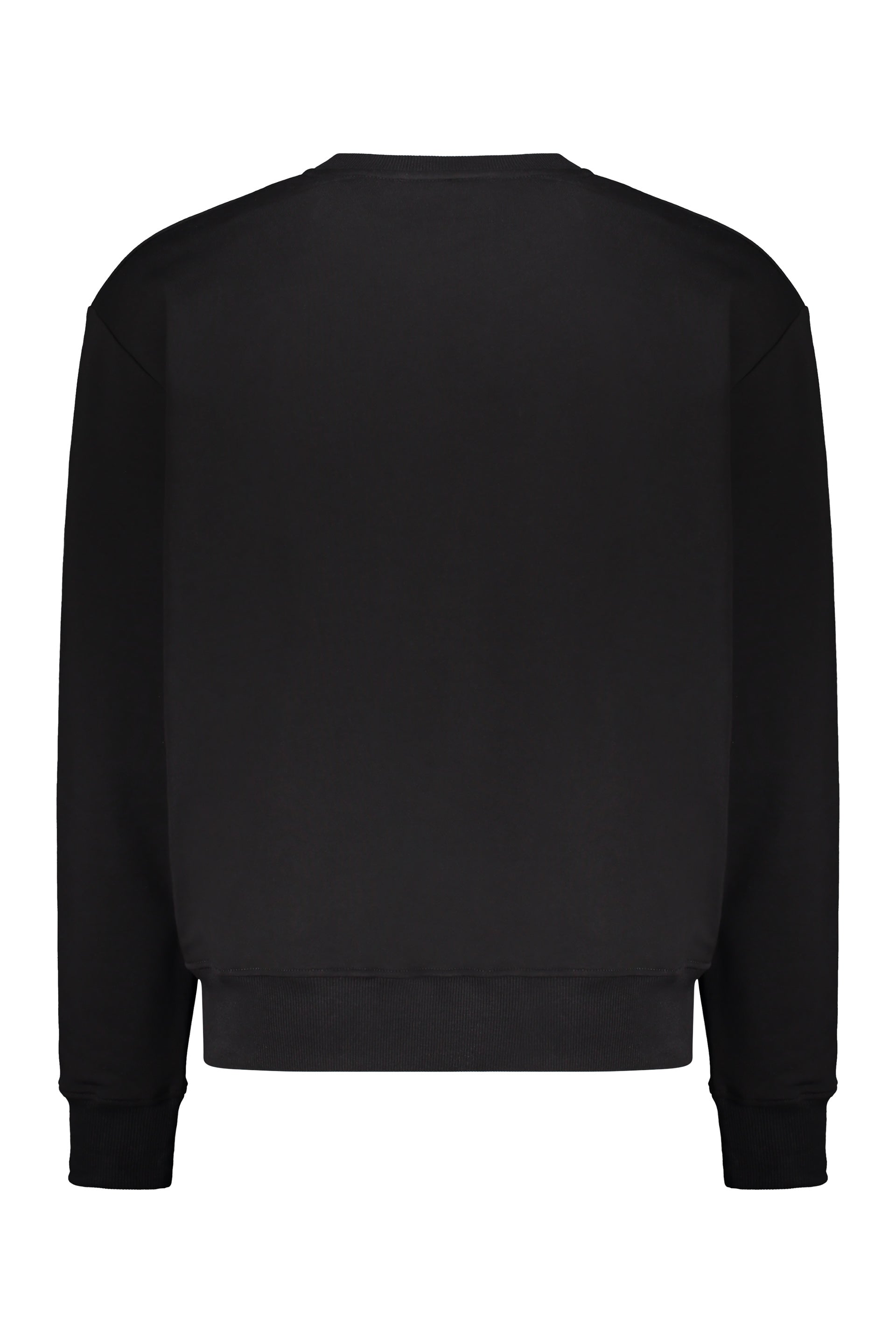 Black sweatshirt in cotton