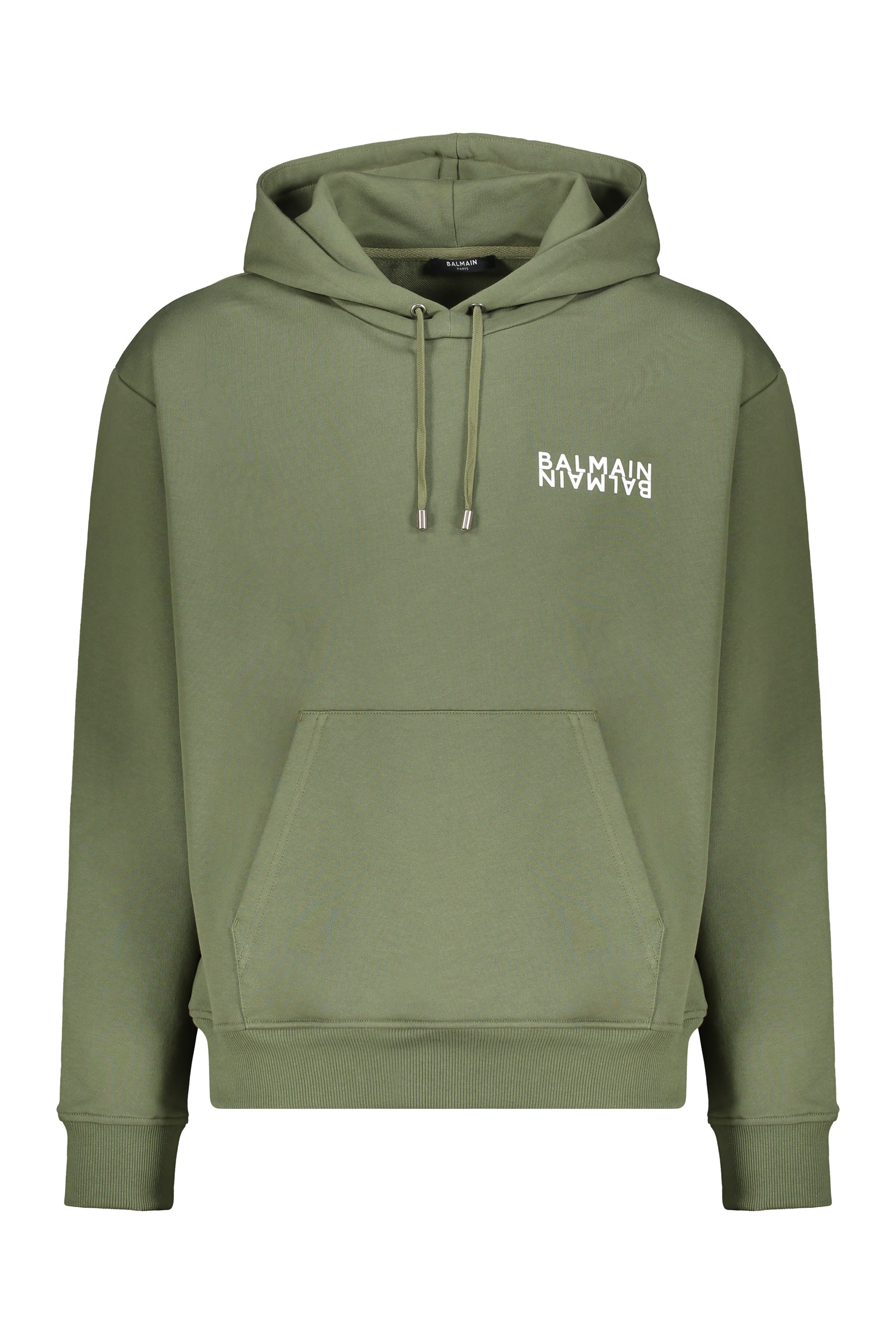 Hooded sweatshirt olive green