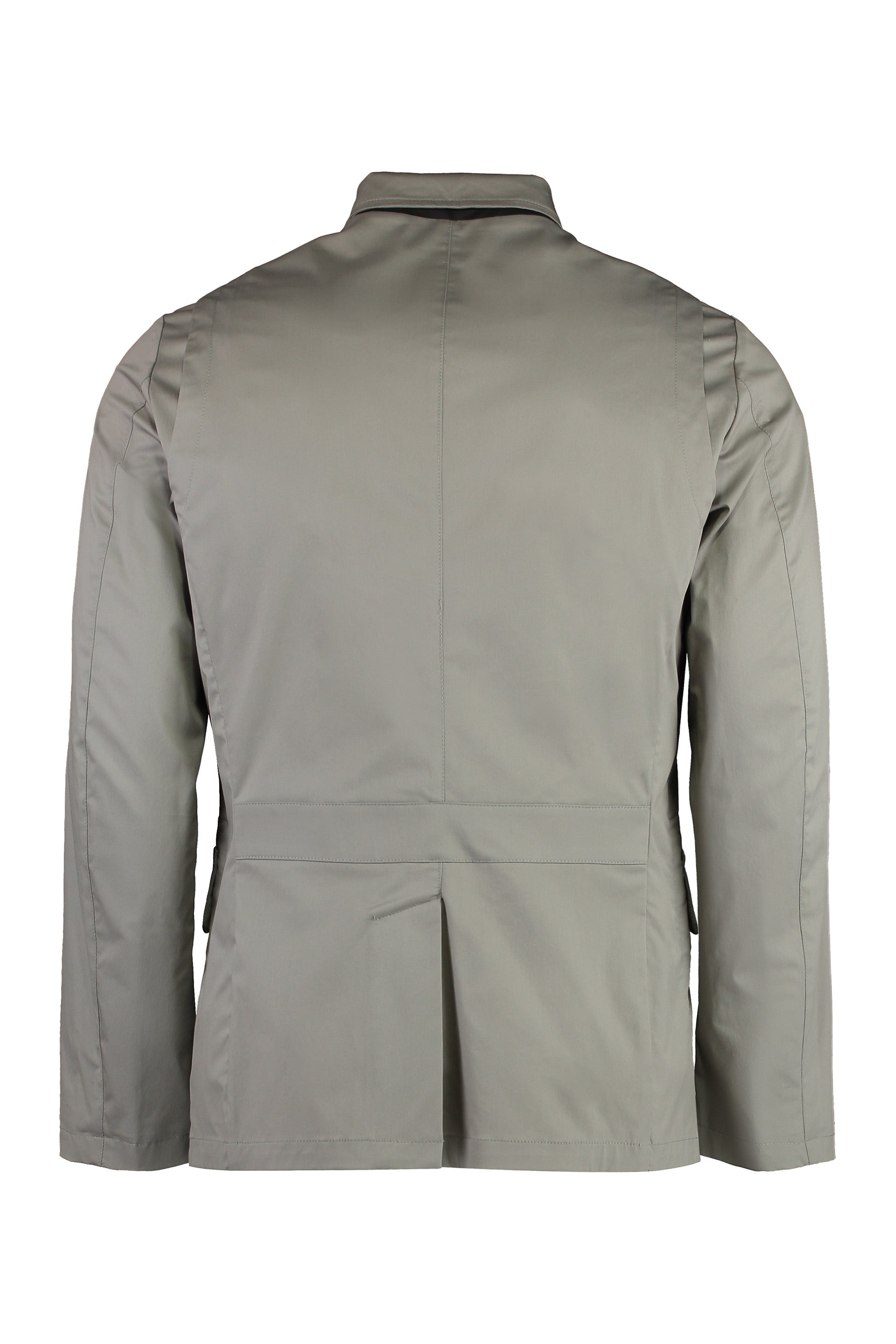 Single-breasted cotton blazer