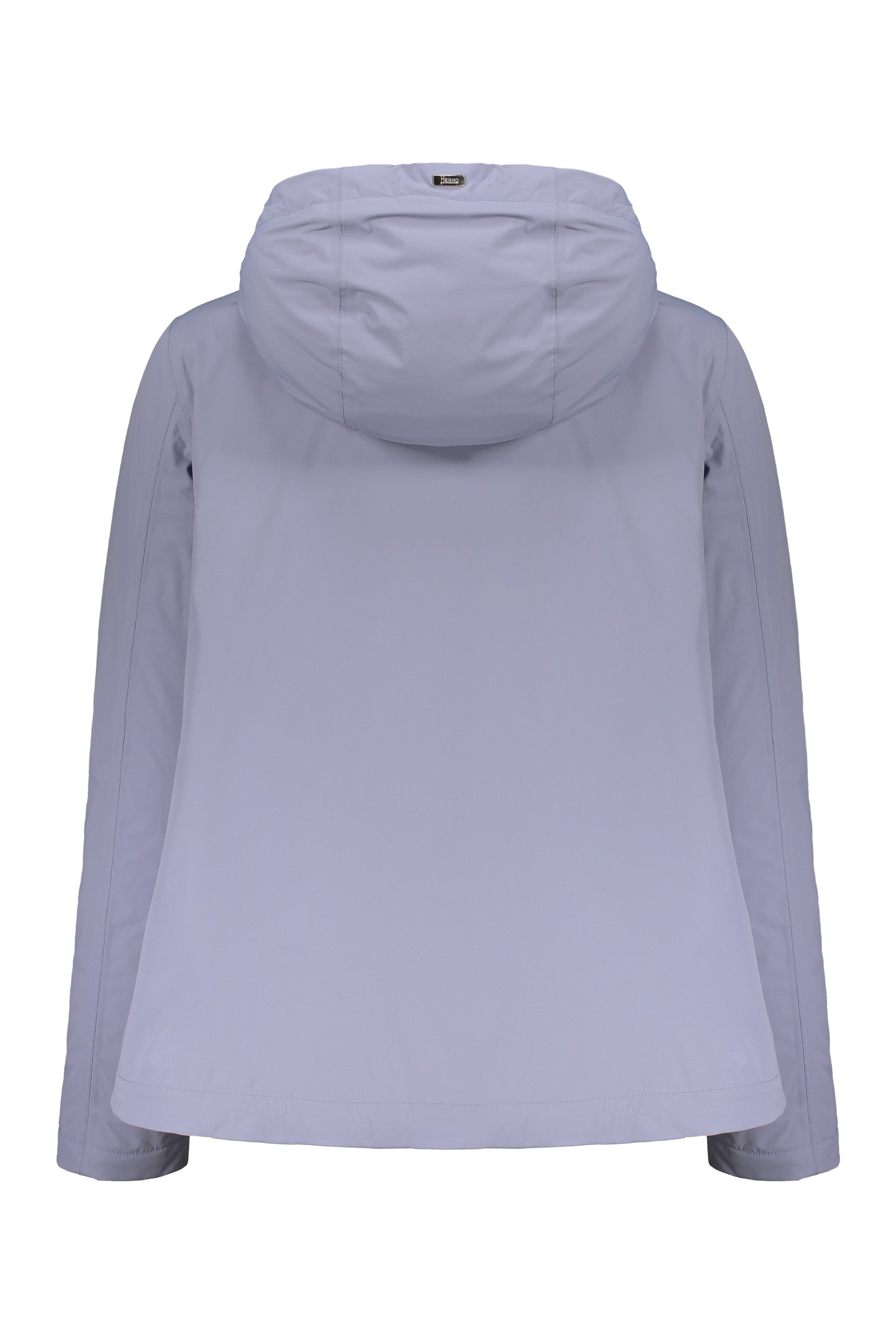 Hooded full-zip down jacket