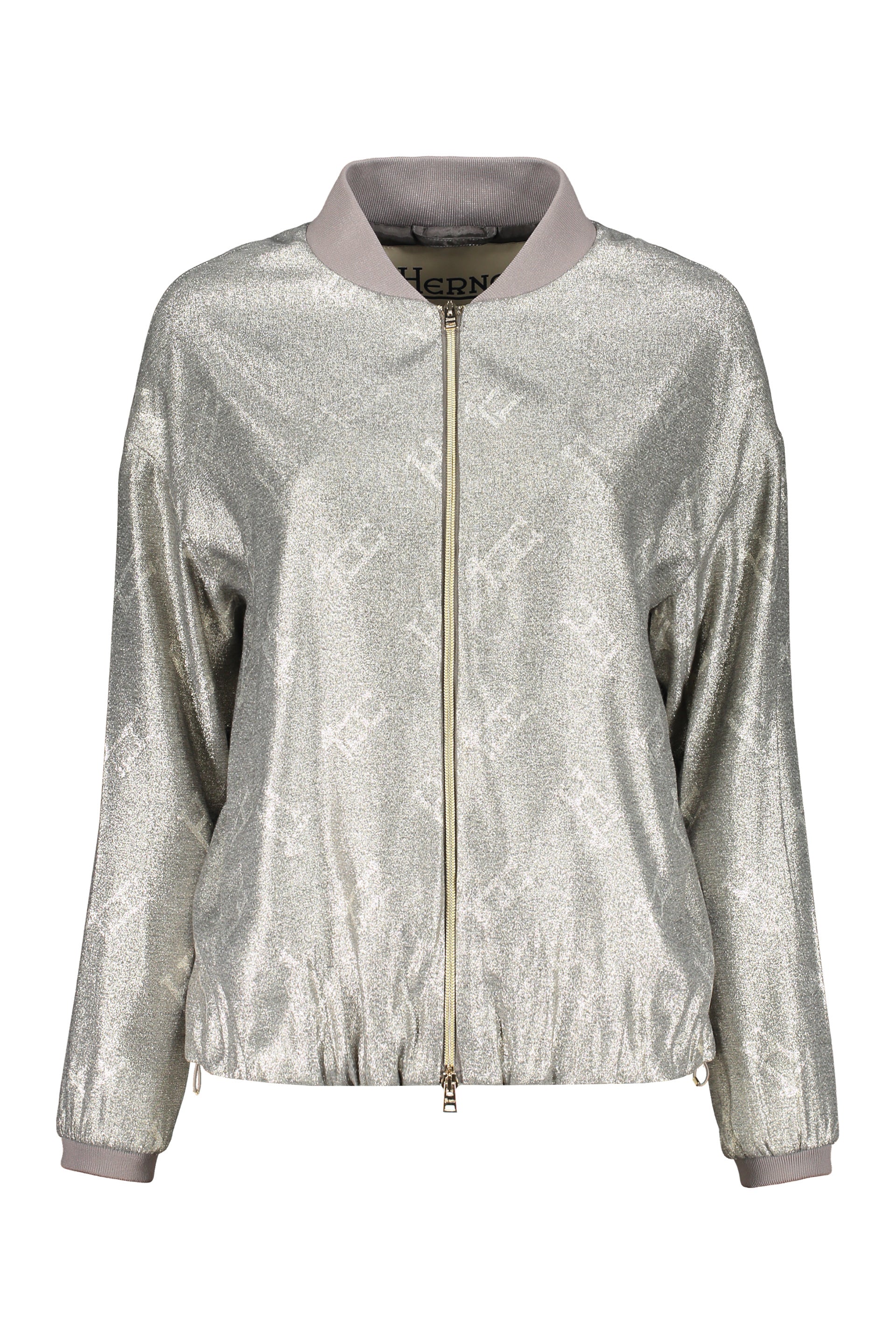 Bomber jacket with zip closure