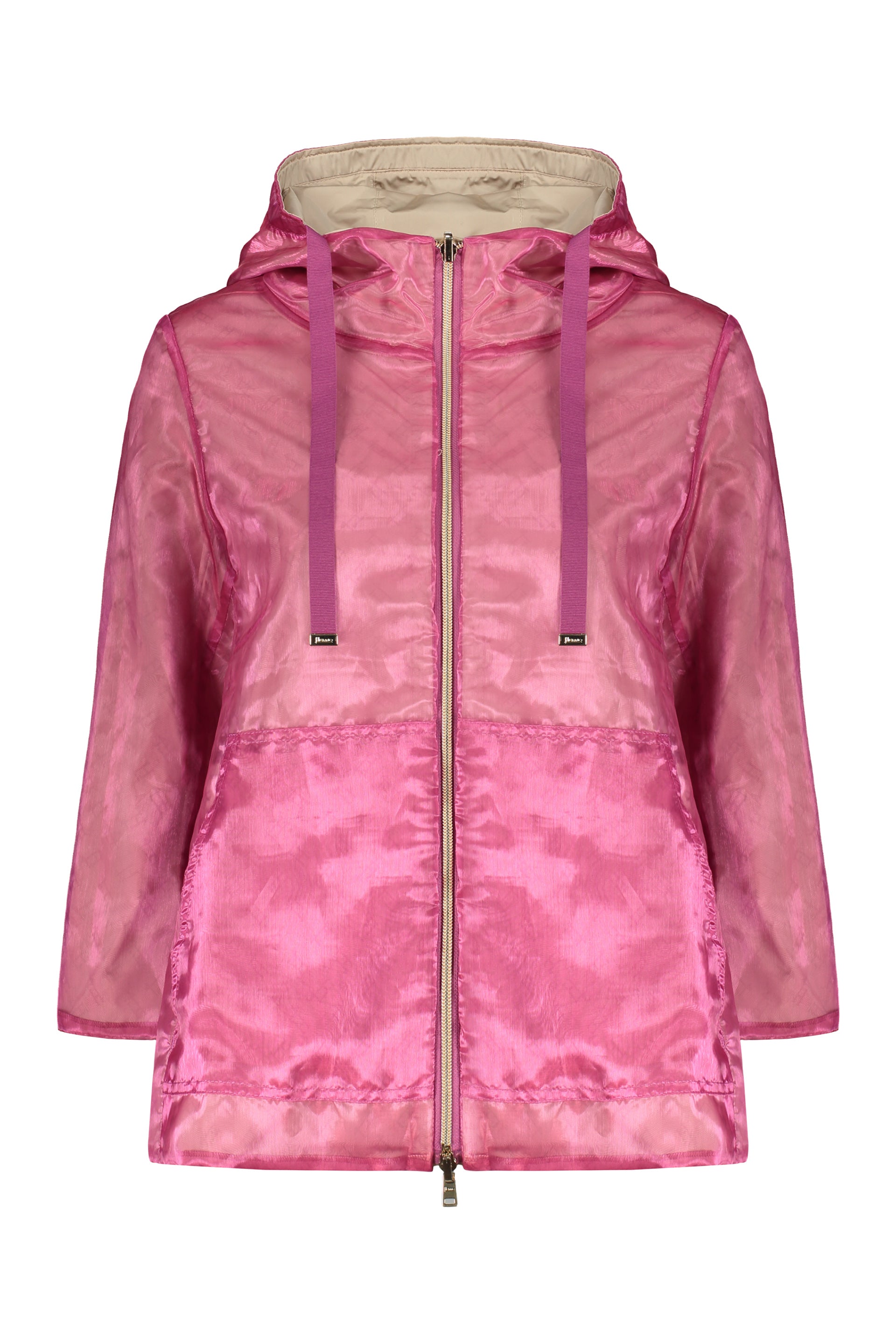 Hooded reversible jacket