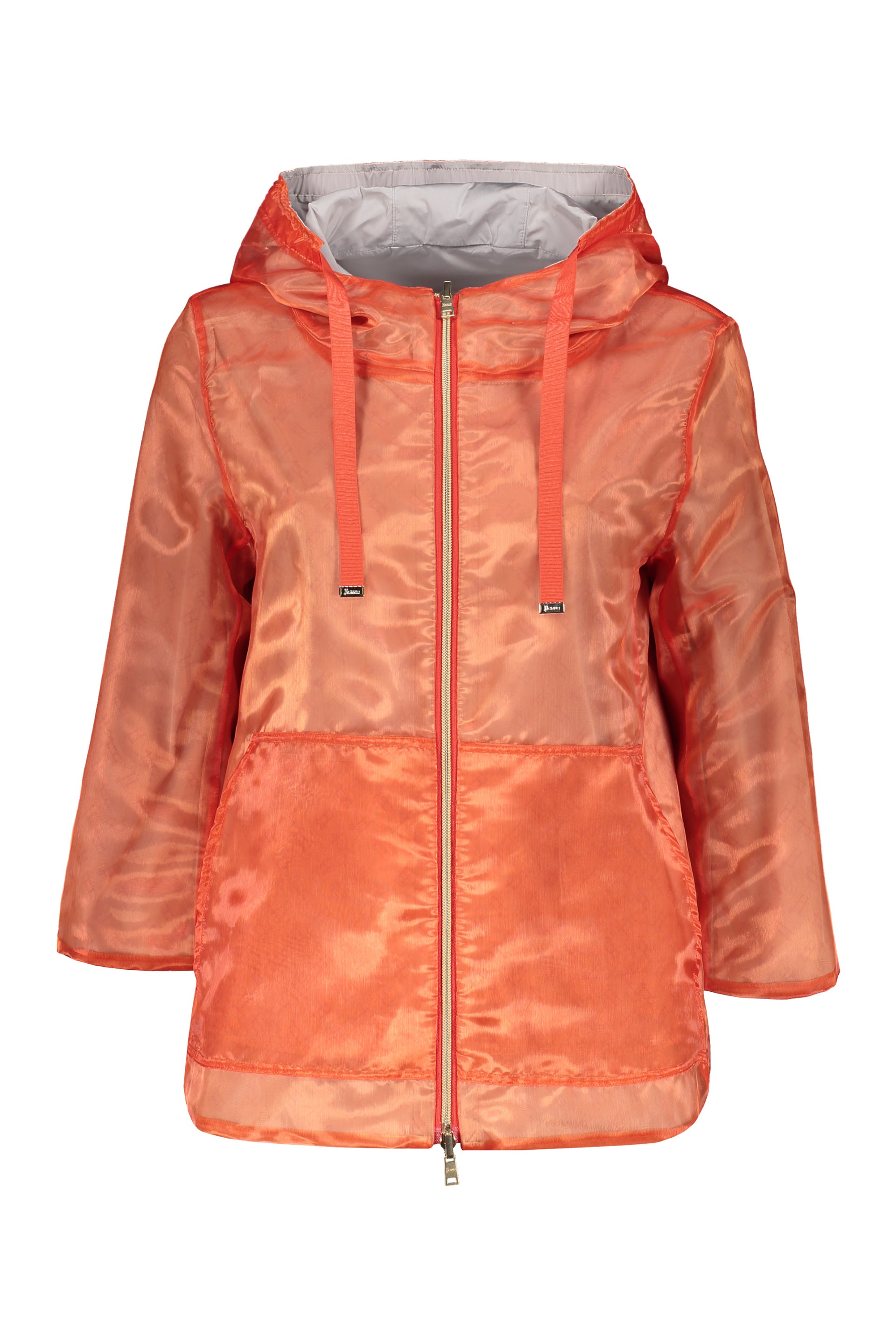 Hooded reversible jacket