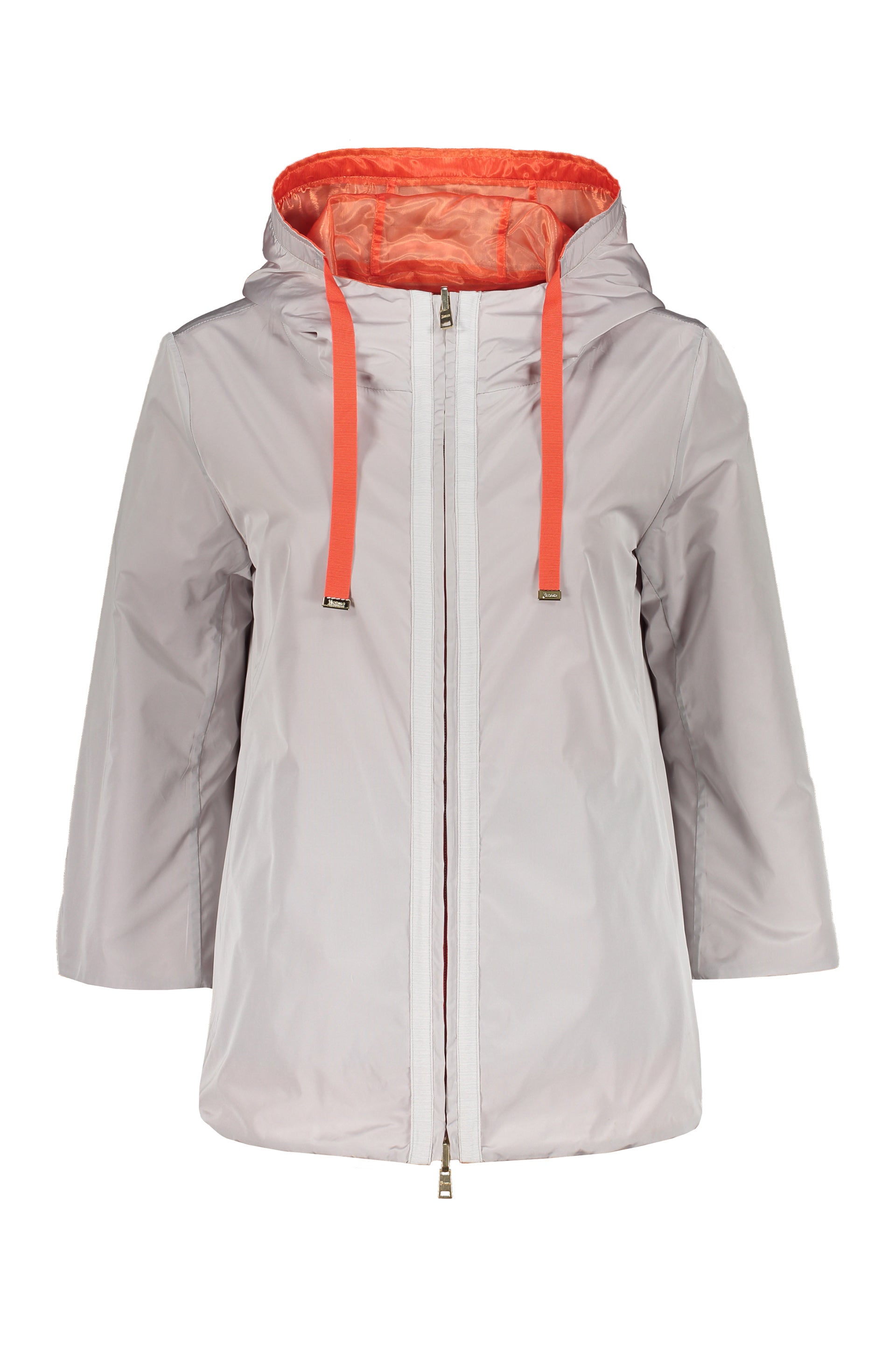 Hooded reversible jacket