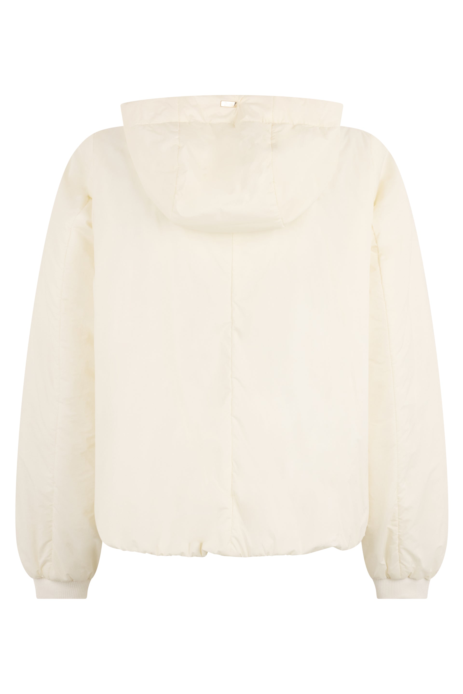White puffer jacket with a versatile and casual design