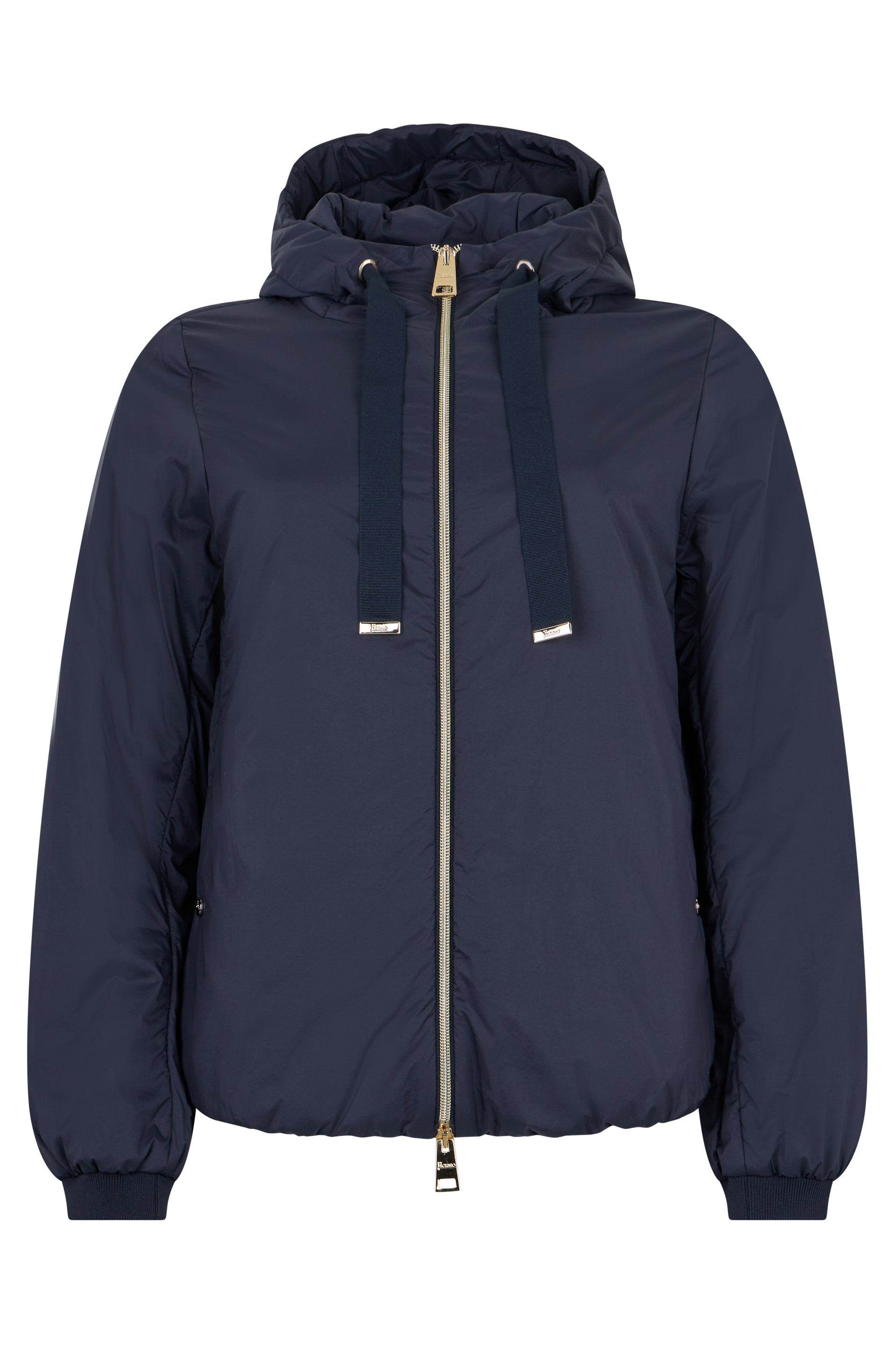 Dark blue parka with a versatile design