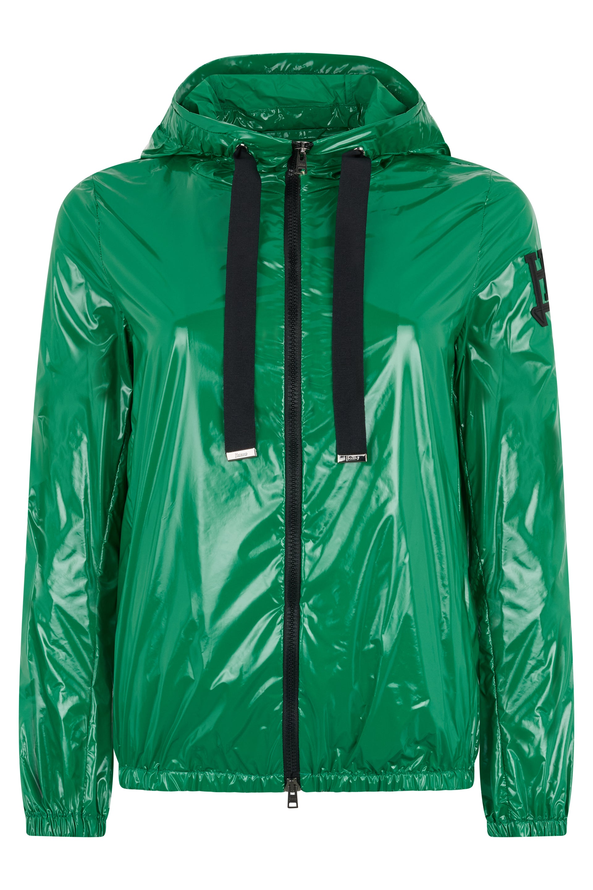 Bright Green Waterproof Jacket with Hood