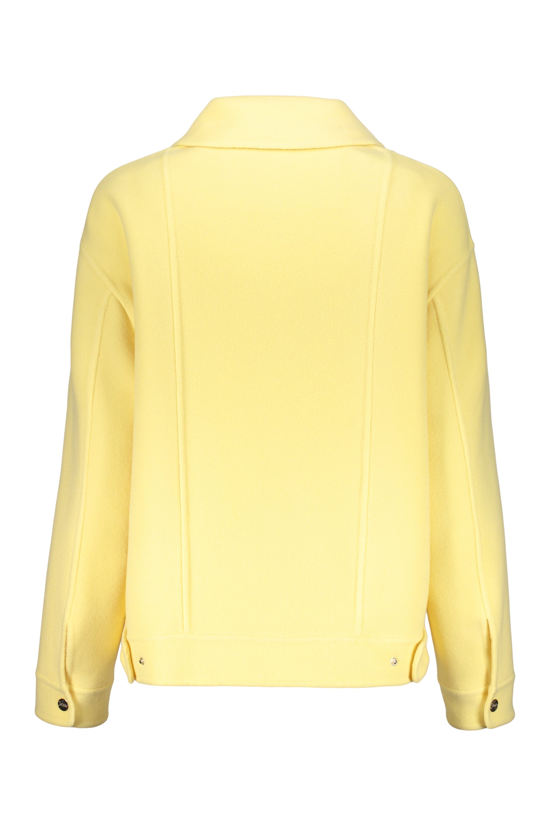 Modern yellow jacket with zip