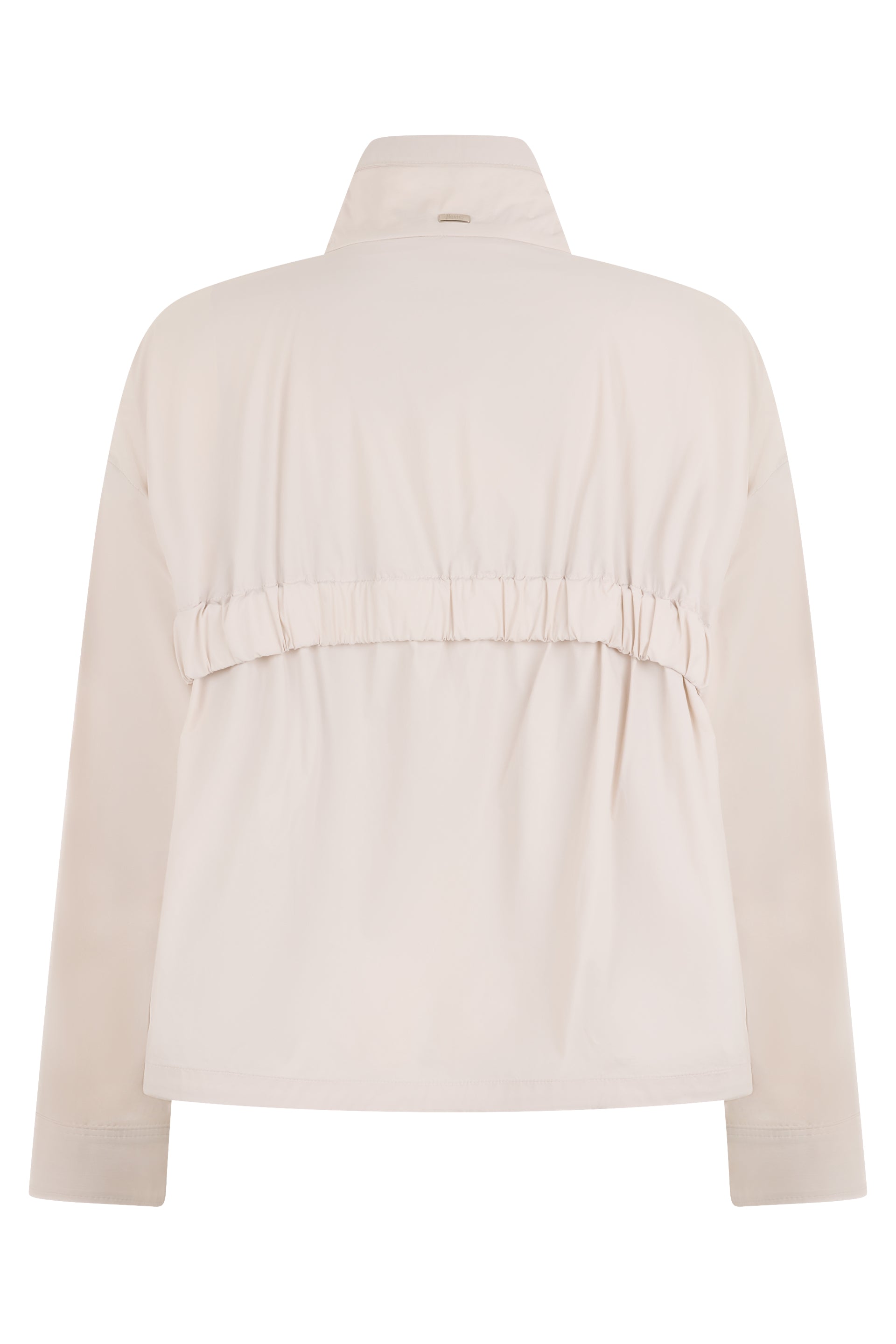 Light jacket with zipper and high collar