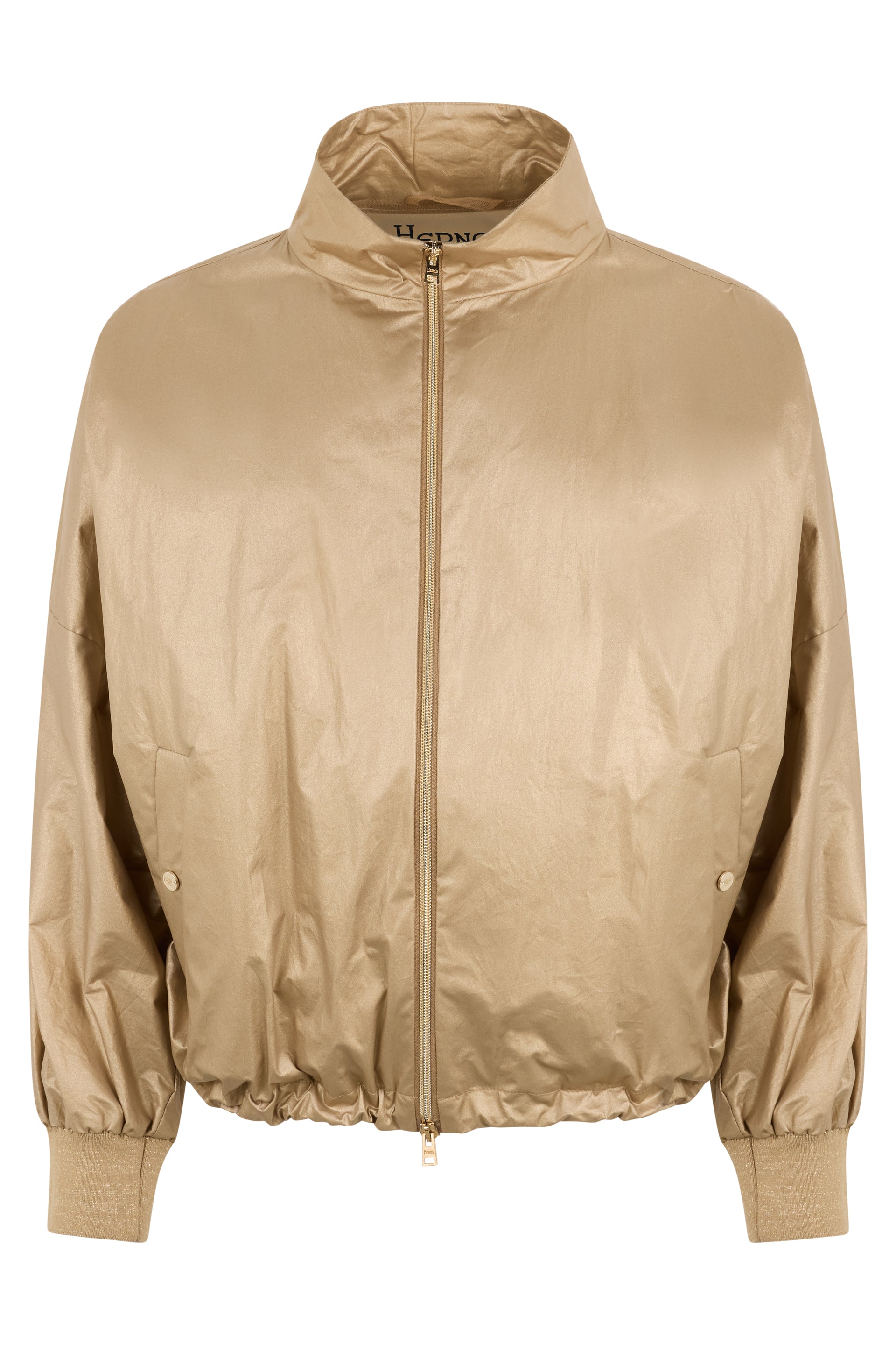 Lightweight beige jacket with a versatile design
